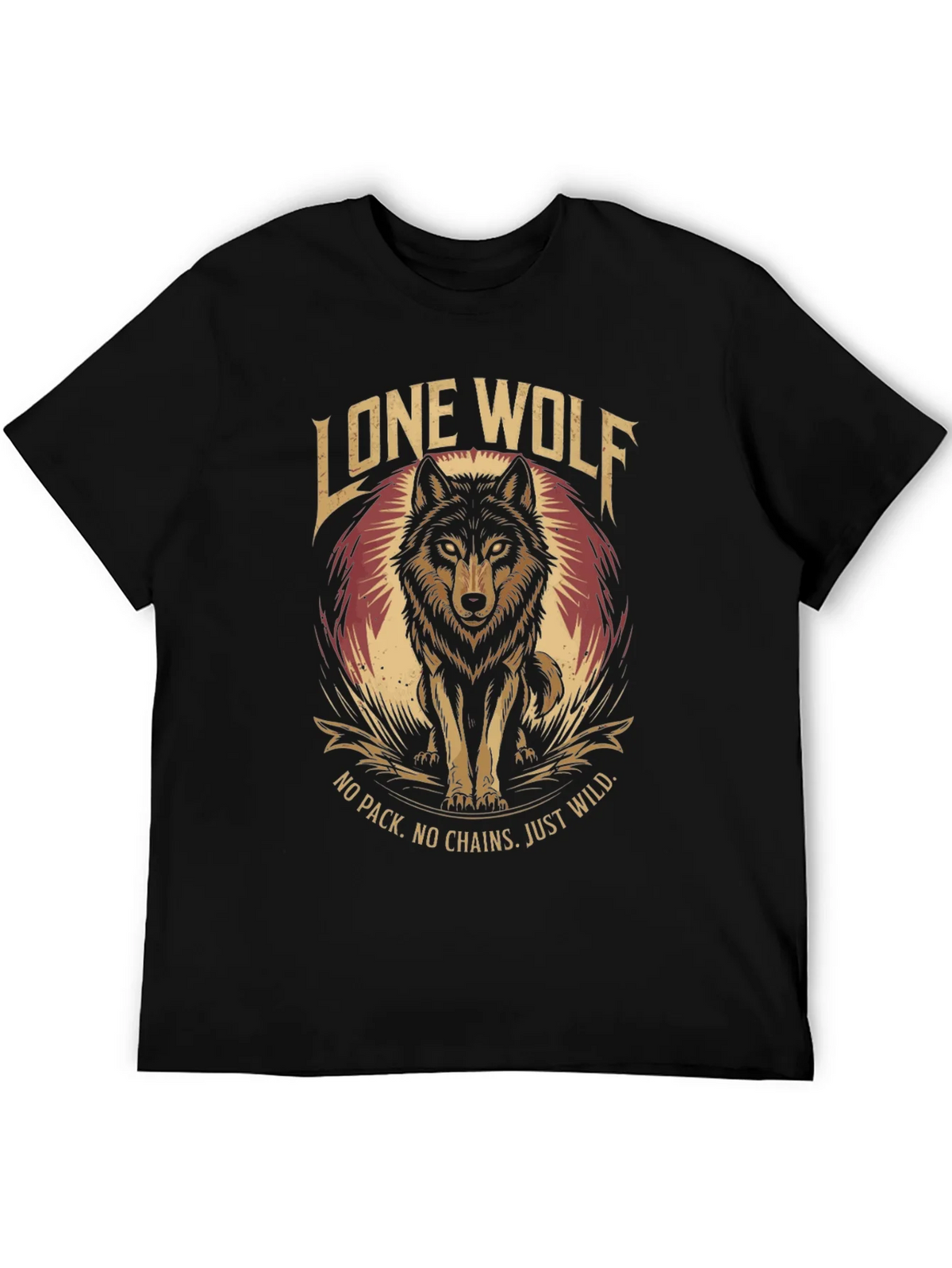 Lone Wolf Graphic Tee - No Pack No Chains product image 5