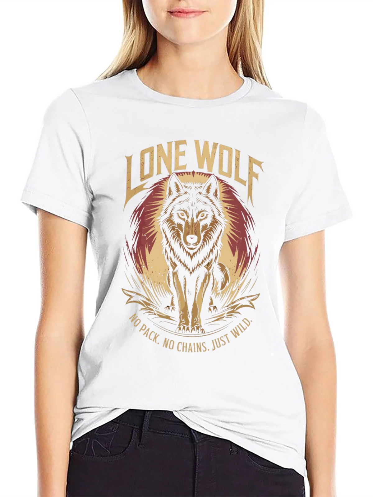 Lone Wolf Graphic Tee - No Pack No Chains product image 8