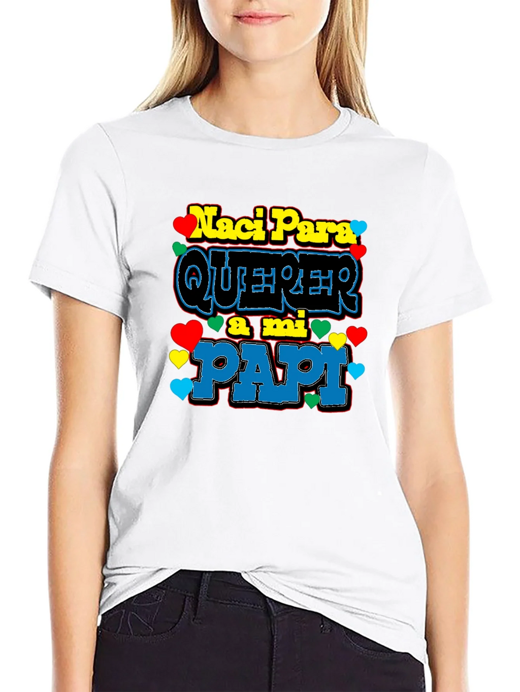 Naci Para Querer a mi Papi Black T-Shirt product image 8