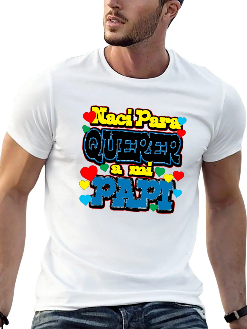 Naci Para Querer a mi Papi Black T-Shirt product image 12
