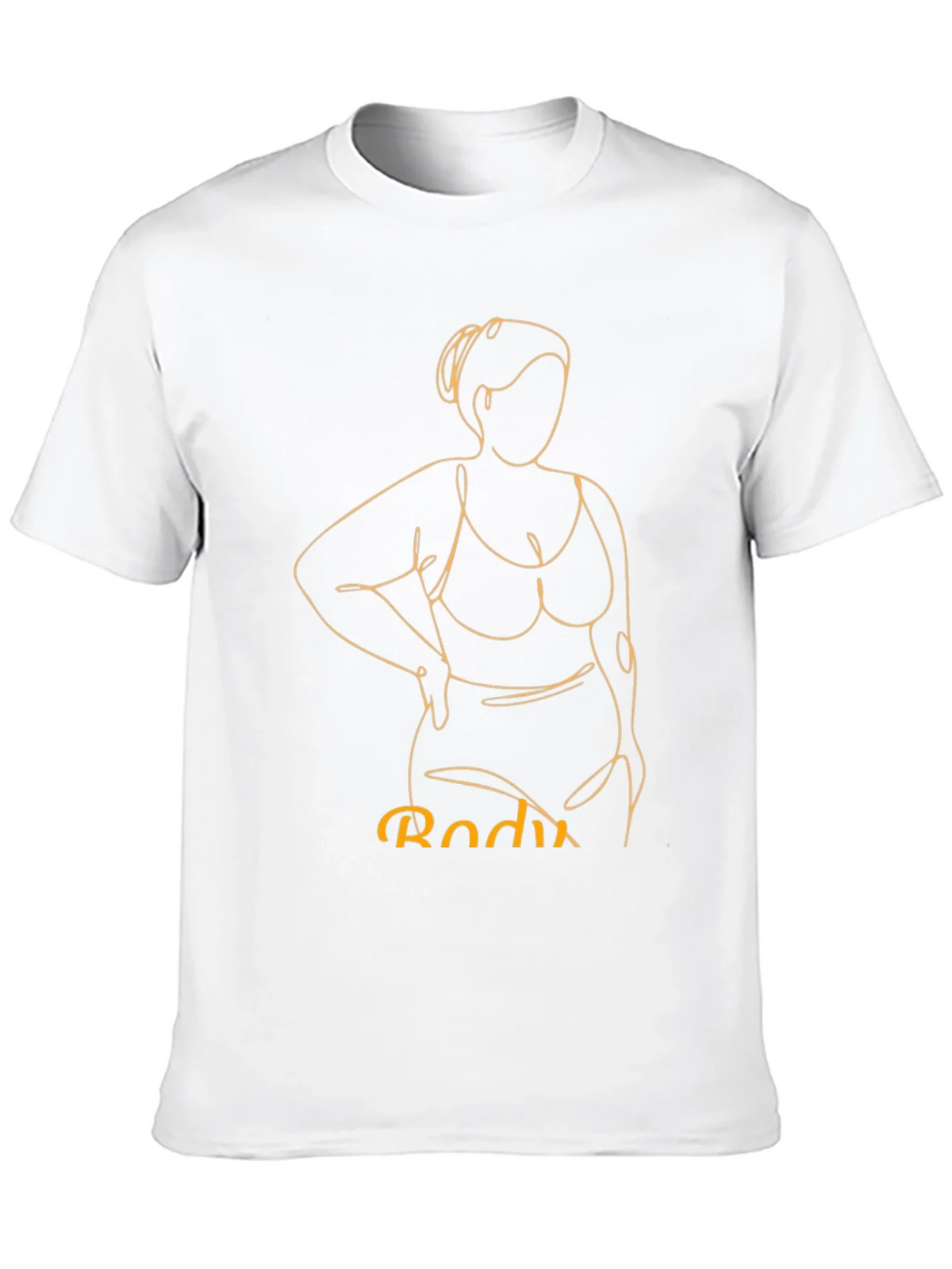 Body Positive Line Art Graphic Tee - Black product image 9