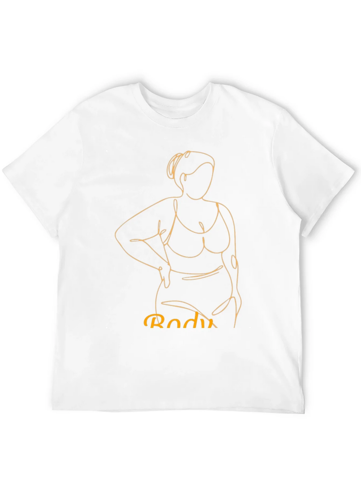 Body Positive Line Art Graphic Tee - Black product image 11