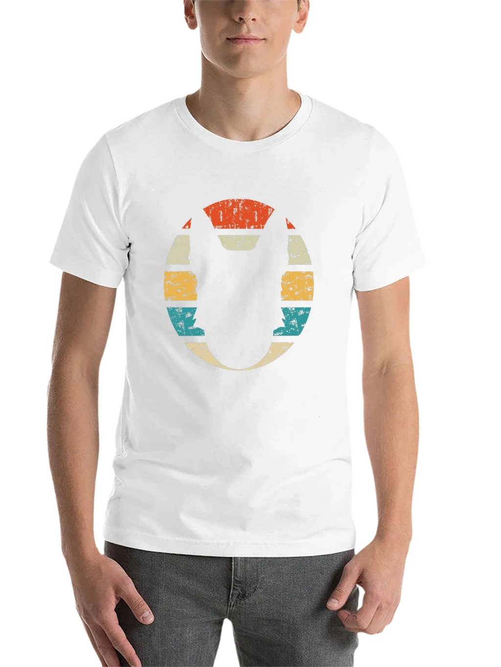 Retro Dog Silhouette Graphic Tee - Black Cotton T-Shirt product image 6