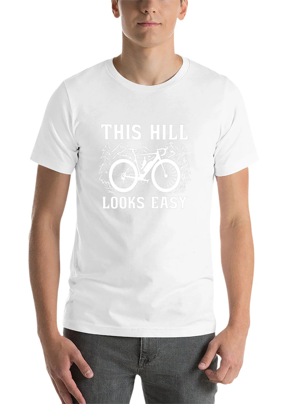 This Hill Looks Easy Black Graphic T-Shirt product image 10