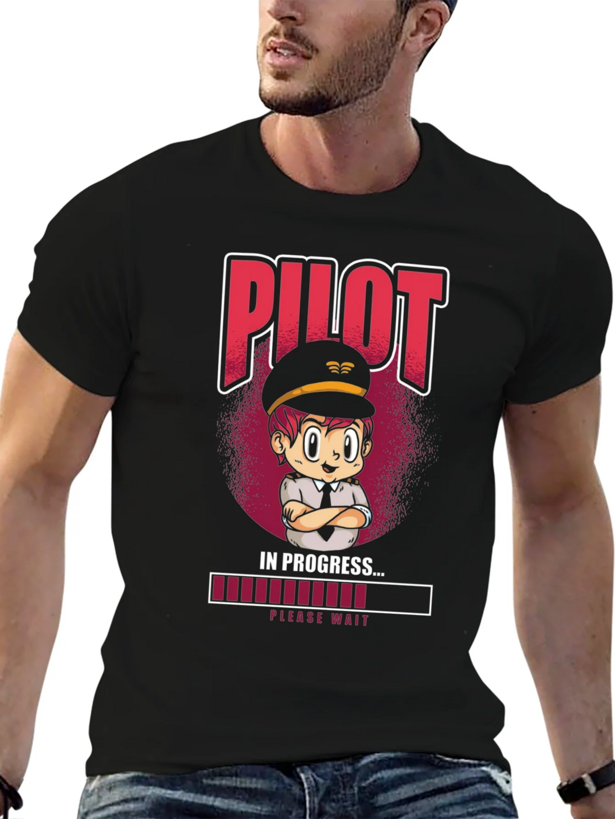 Pilot In Progress T-Shirt - Novelty Aviation Tee product image 6