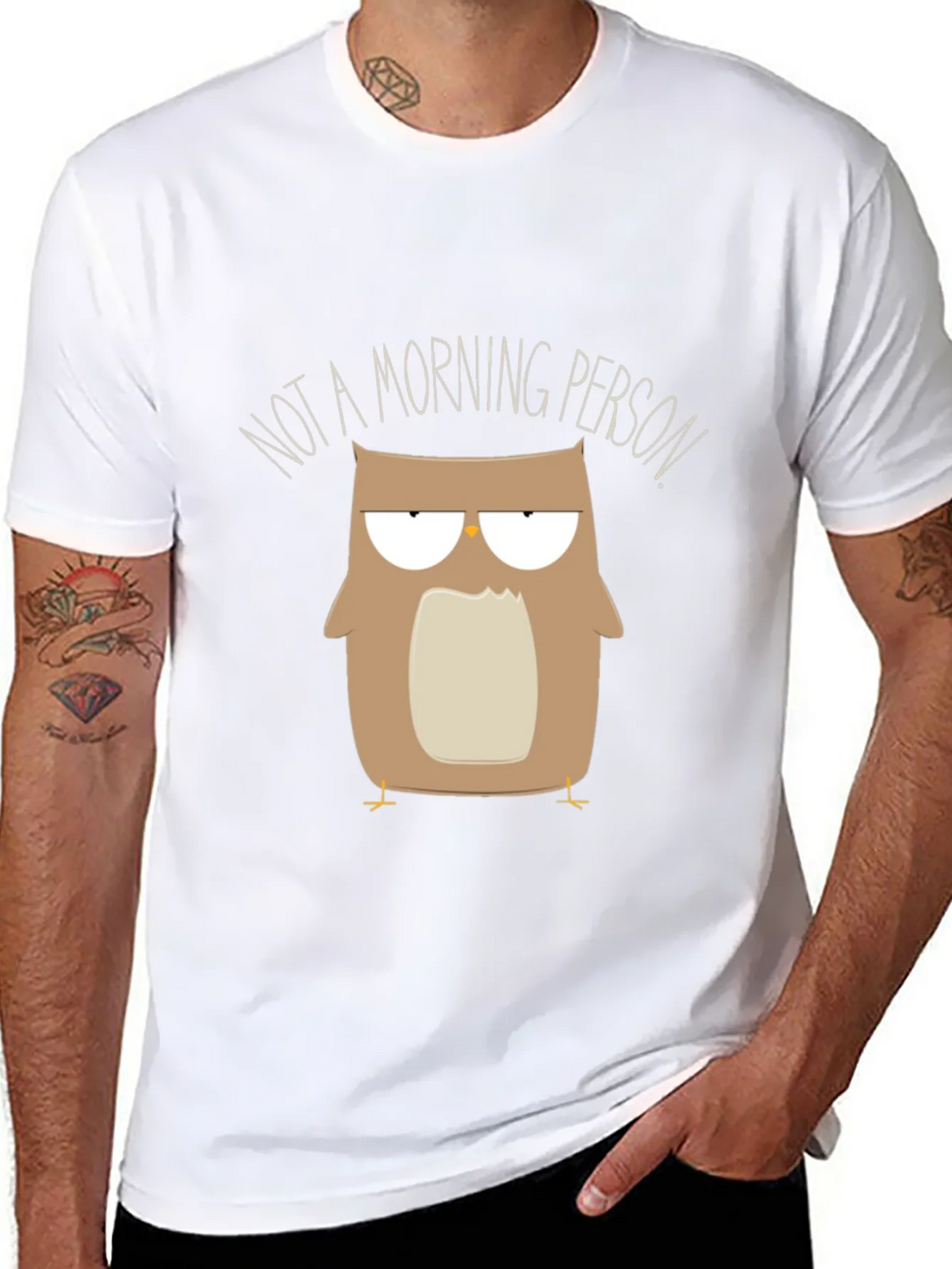 Funny Owl Graphic Tee - Not a Morning Person product image 7