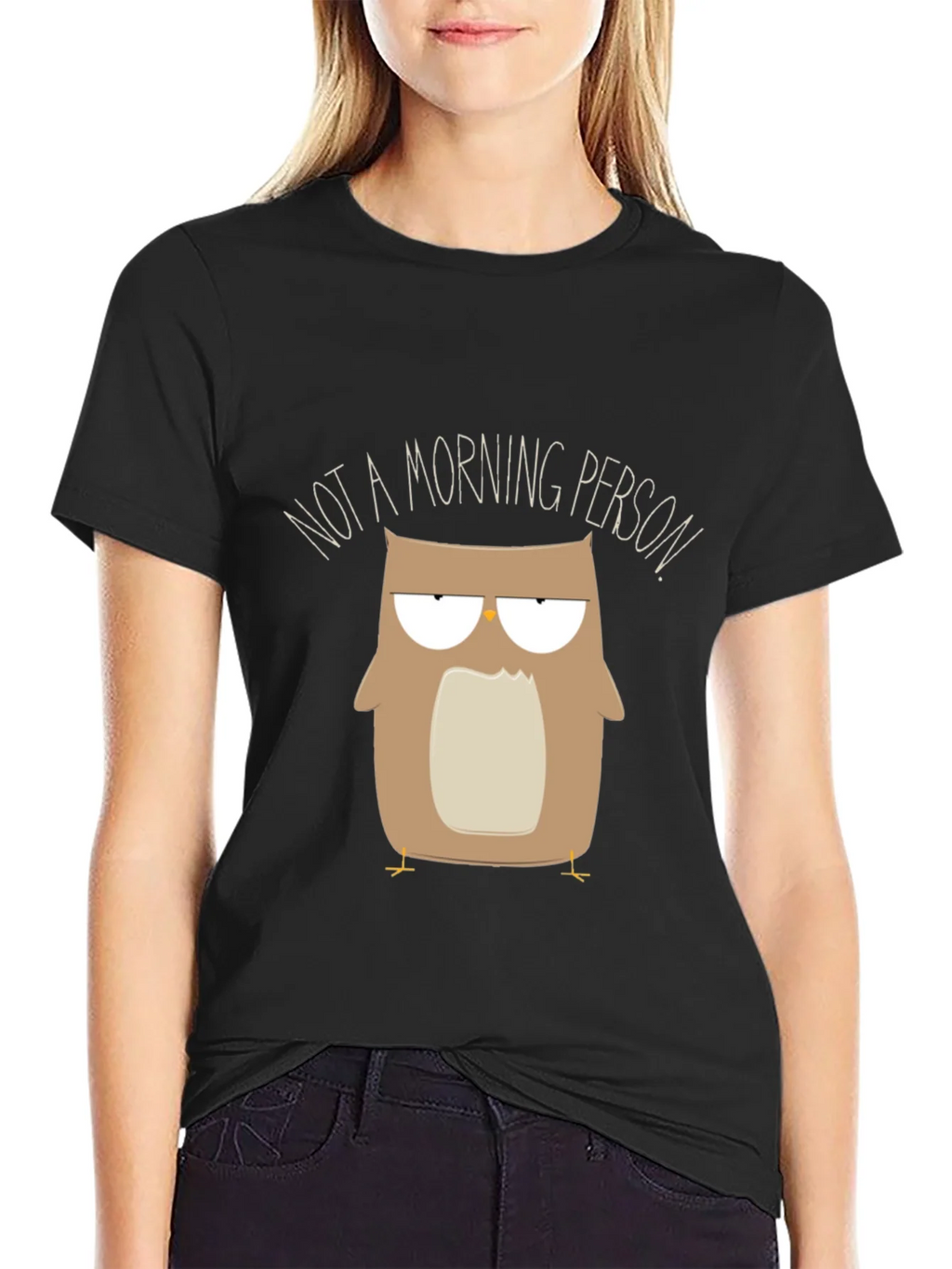 Funny Owl Graphic Tee - Not a Morning Person product image 2
