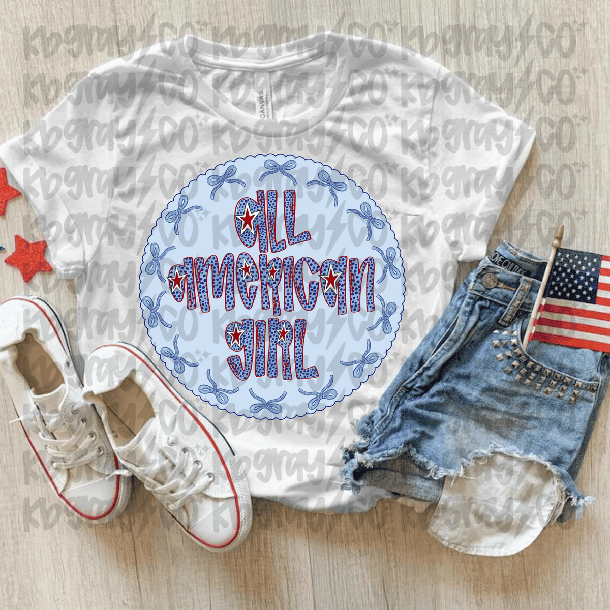 All American girl infant, toddler, and youth