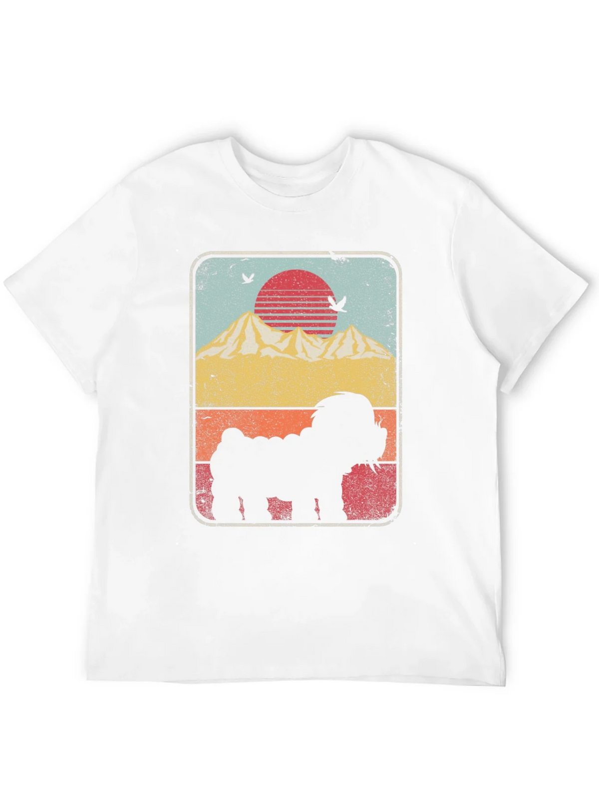 Sunset Dog Silhouette Graphic Tee product image 11