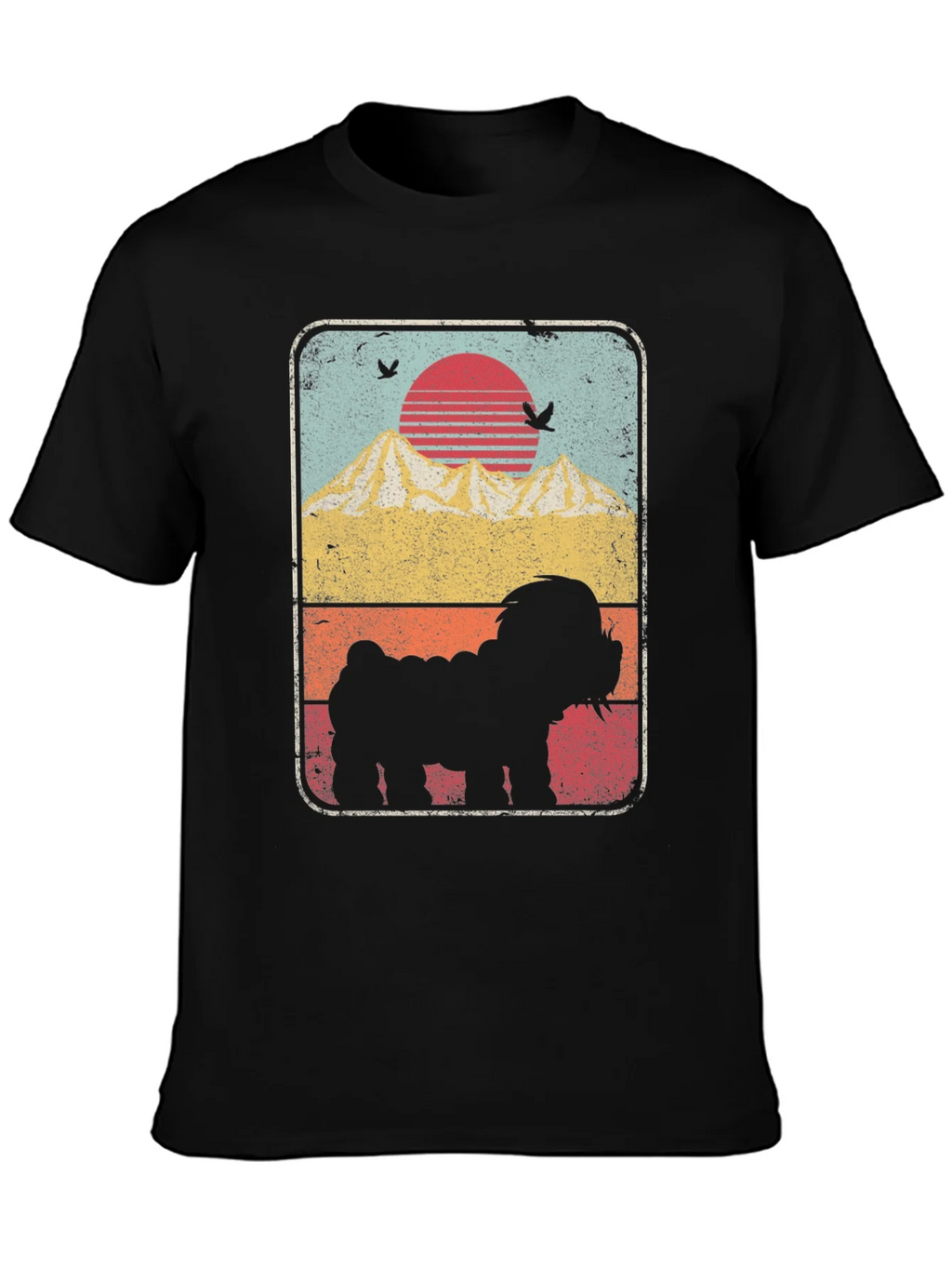 Sunset Dog Silhouette Graphic Tee product image 3