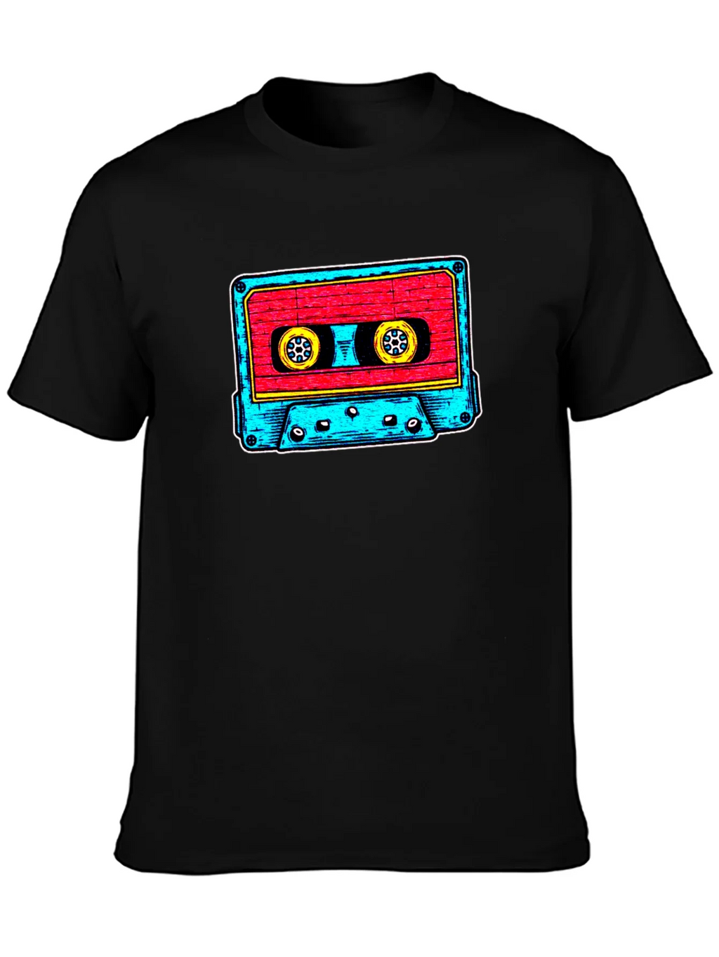 Retro Cassette Tape Graphic Tee - Vintage Music Vibes product image 3