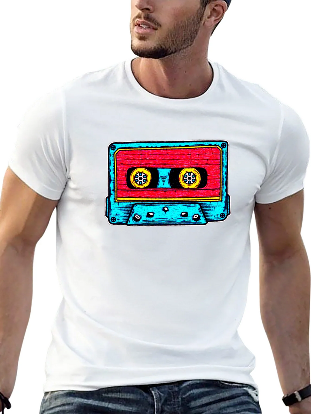 Retro Cassette Tape Graphic Tee - Vintage Music Vibes product image 12
