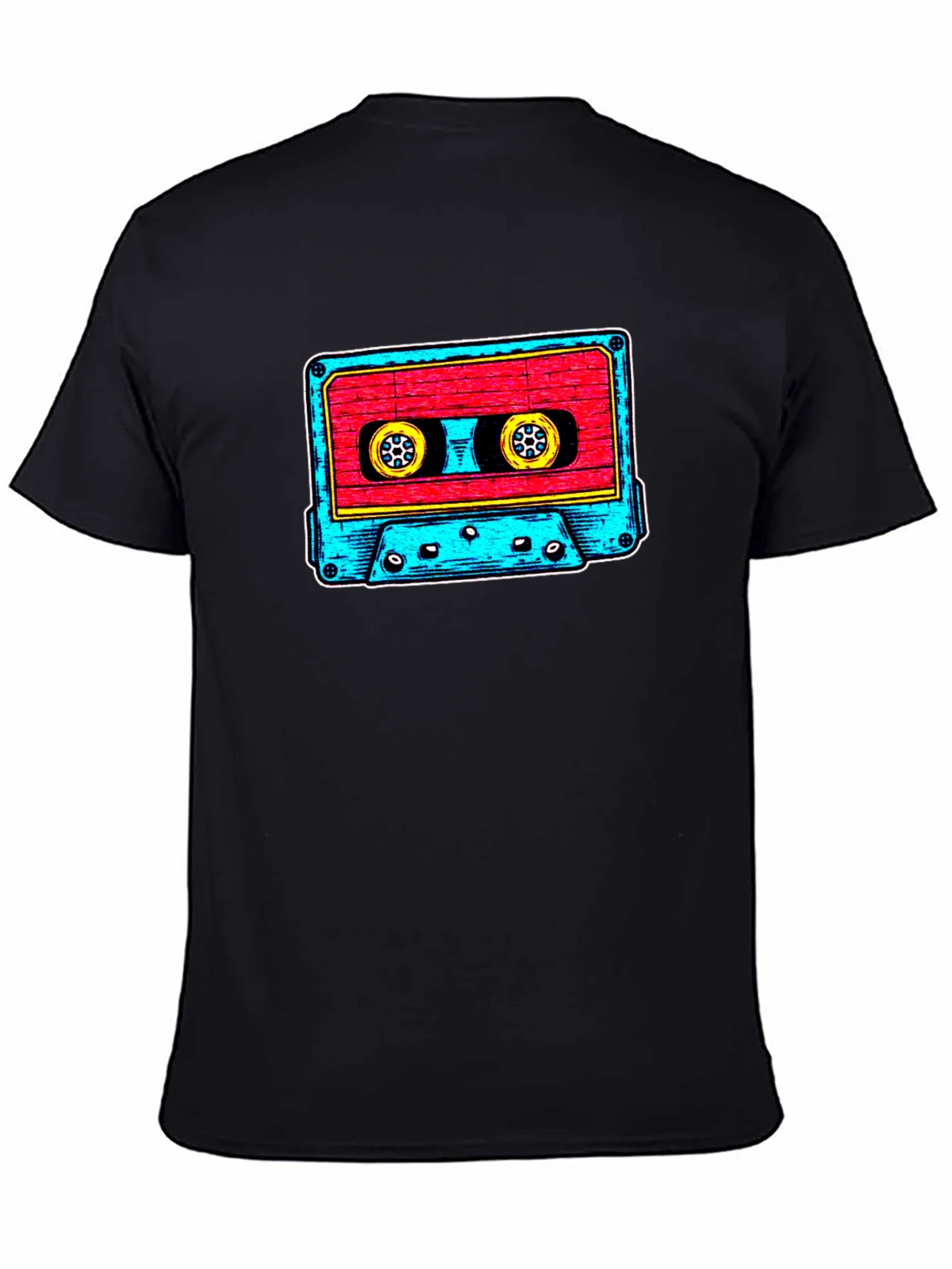 Retro Cassette Tape Graphic Tee - Vintage Music Vibes product image 4