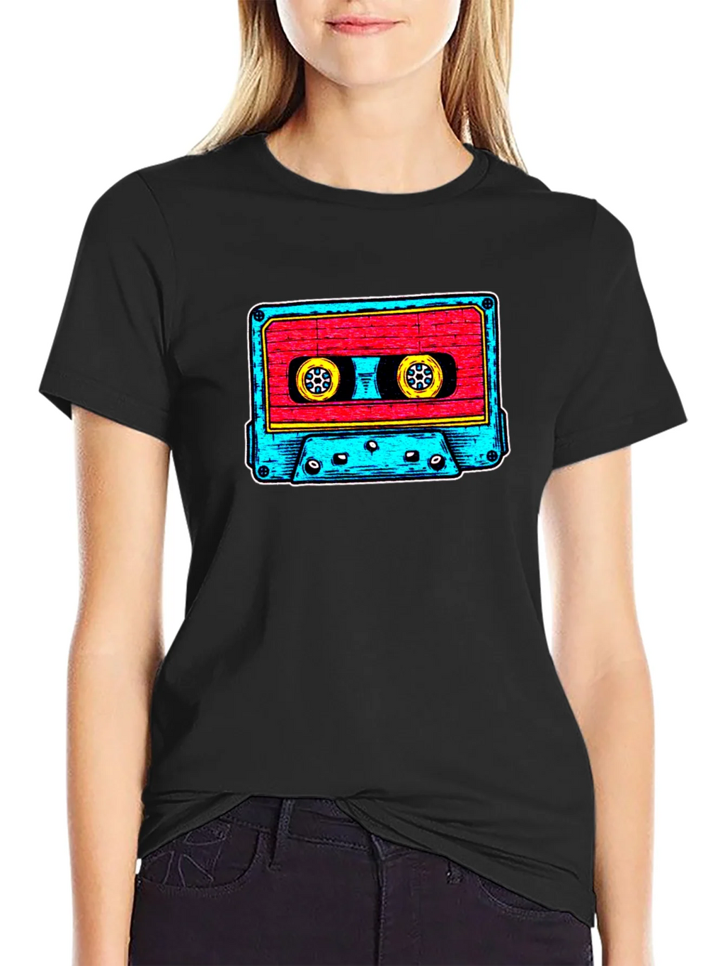 Retro Cassette Tape Graphic Tee - Vintage Music Vibes product image 2