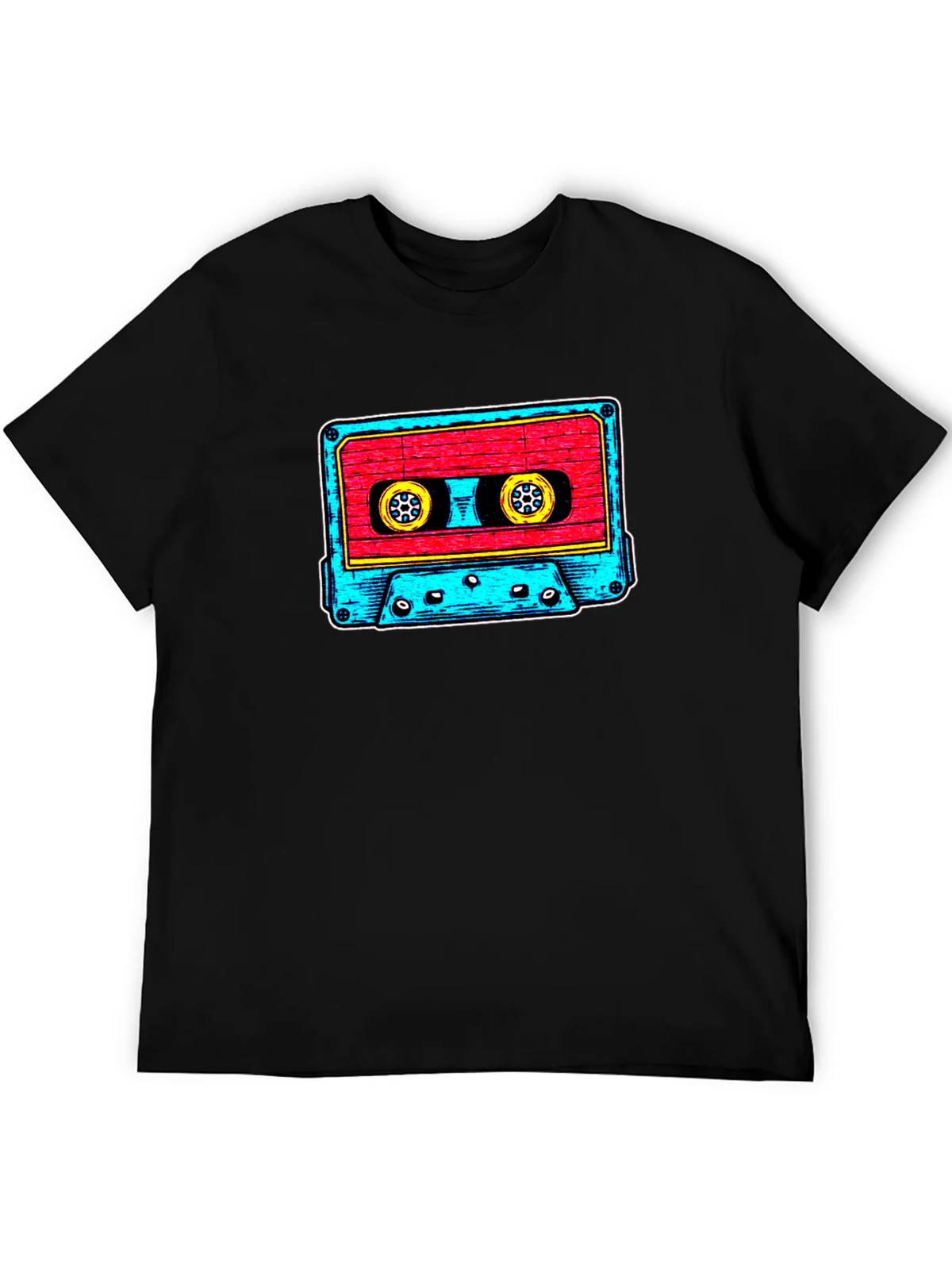 Retro Cassette Tape Graphic Tee - Vintage Music Vibes product image 5