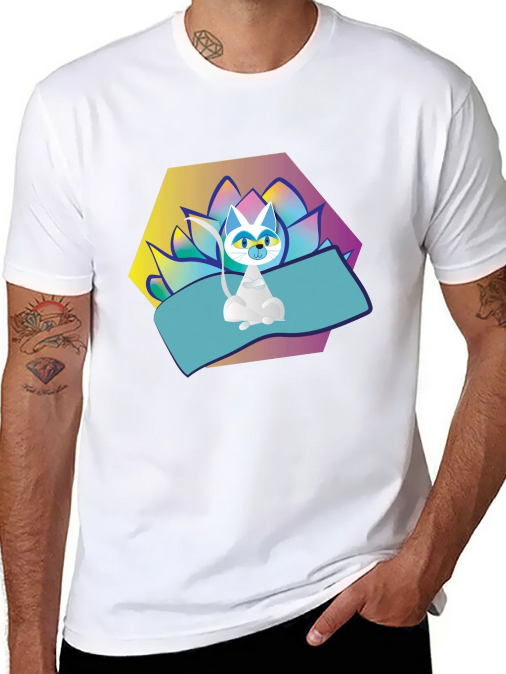 Yoga Cat T-Shirt - Zen Vibes product image 7