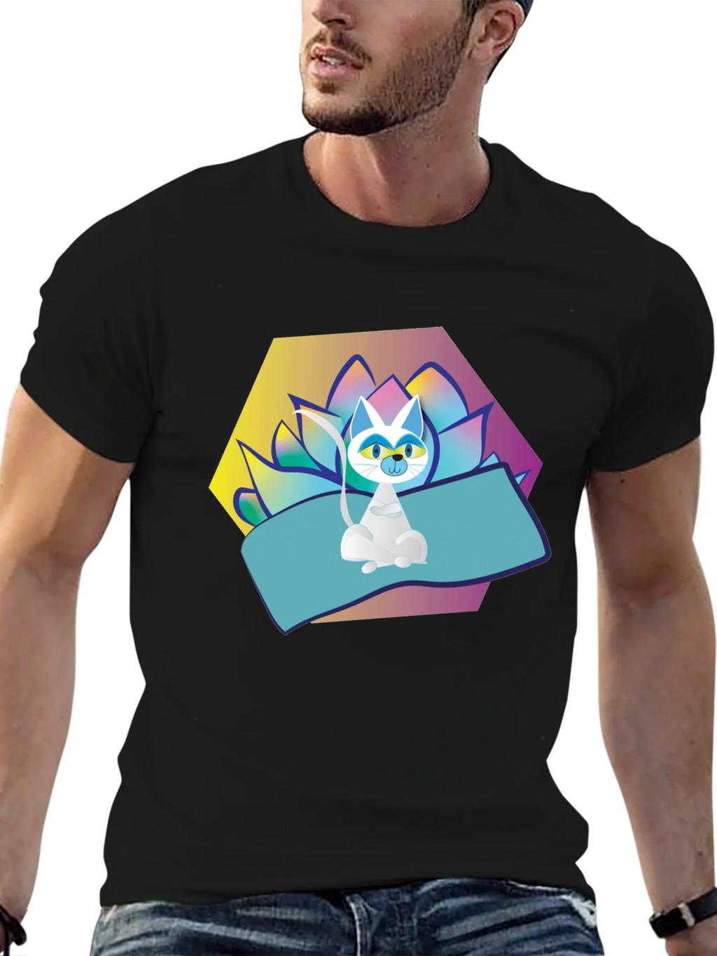 Yoga Cat T-Shirt - Zen Vibes product image 6