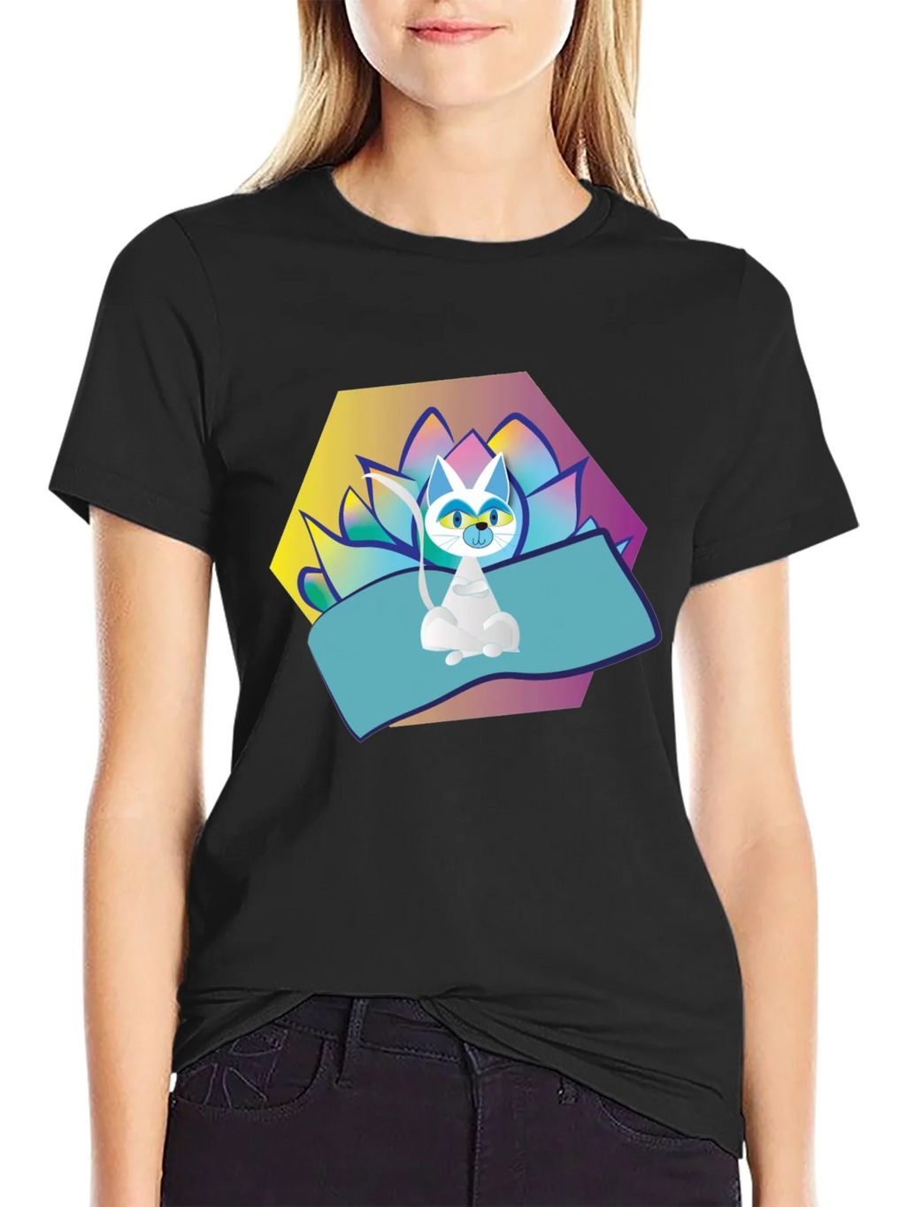 Yoga Cat T-Shirt - Zen Vibes product image 2