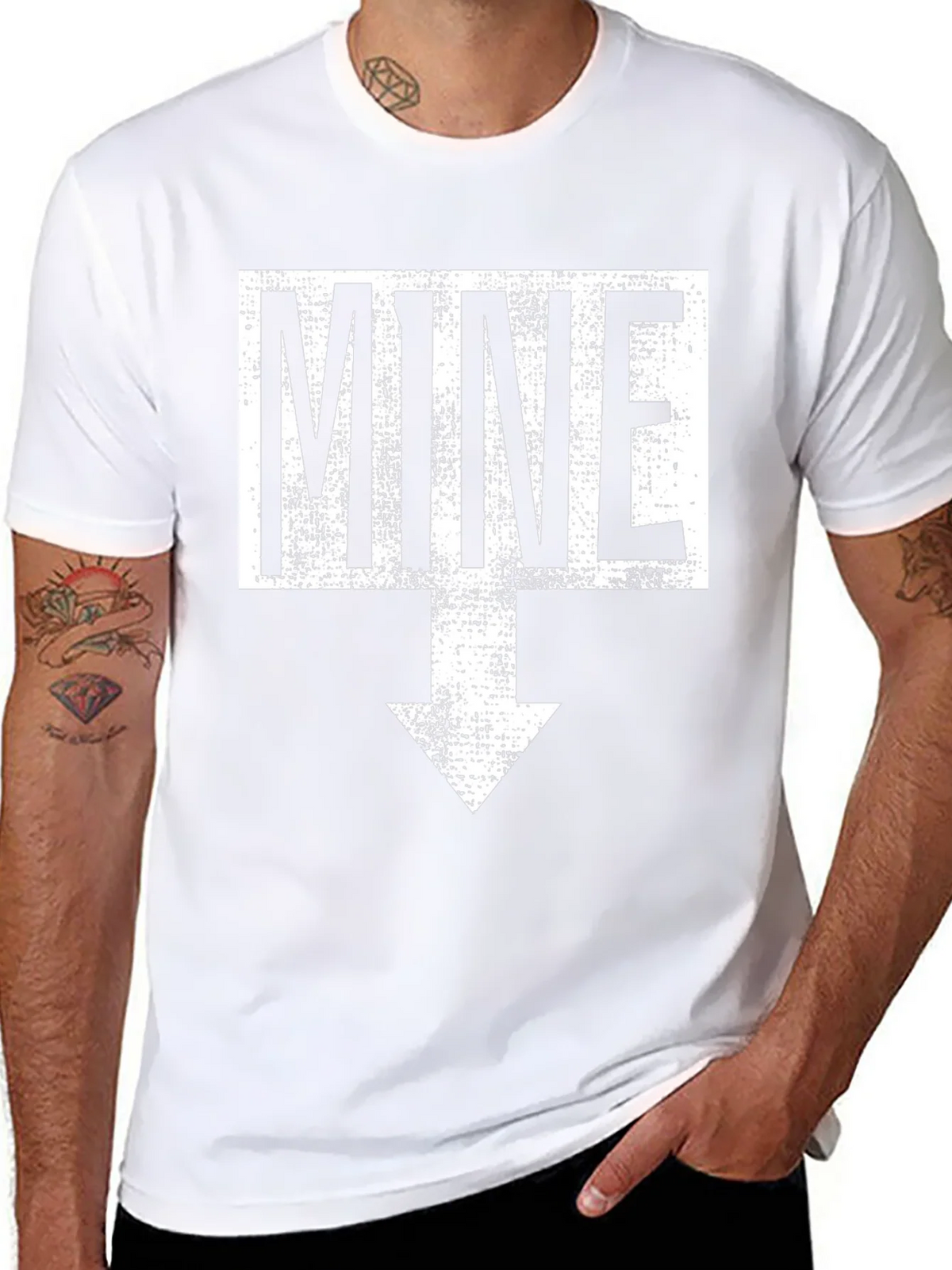 Funny Mine Arrow T-Shirt - Novelty Graphic Tee product image 6