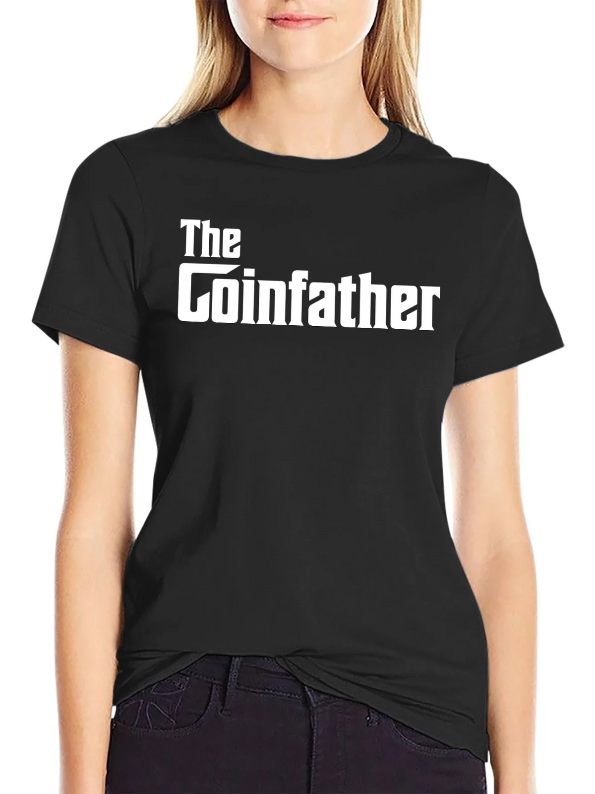 The Coinfather Black T-Shirt - Crypto Humor Tee product image 2