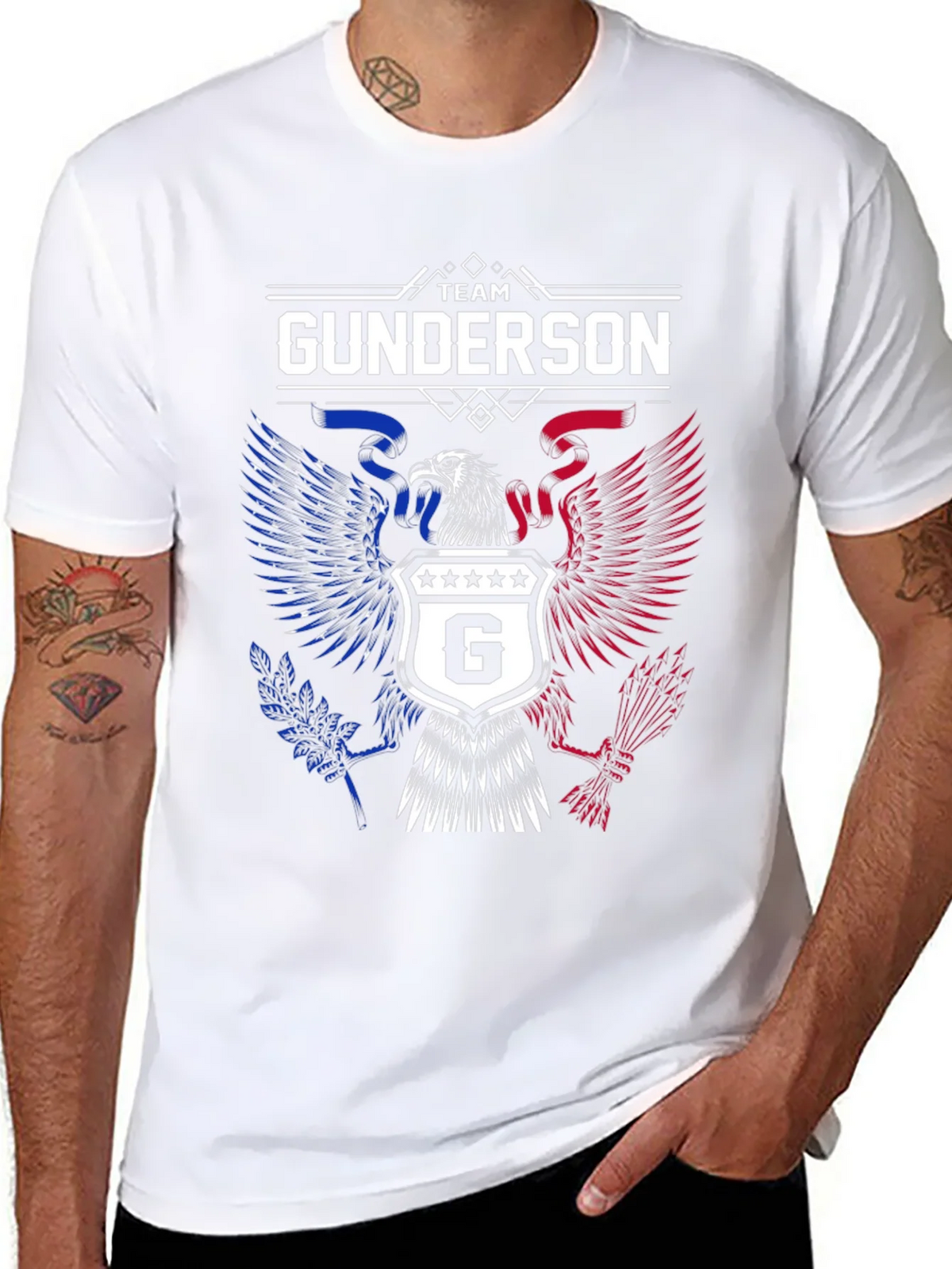 Team Gunderson Patriotic Eagle Graphic T-Shirt product image 6