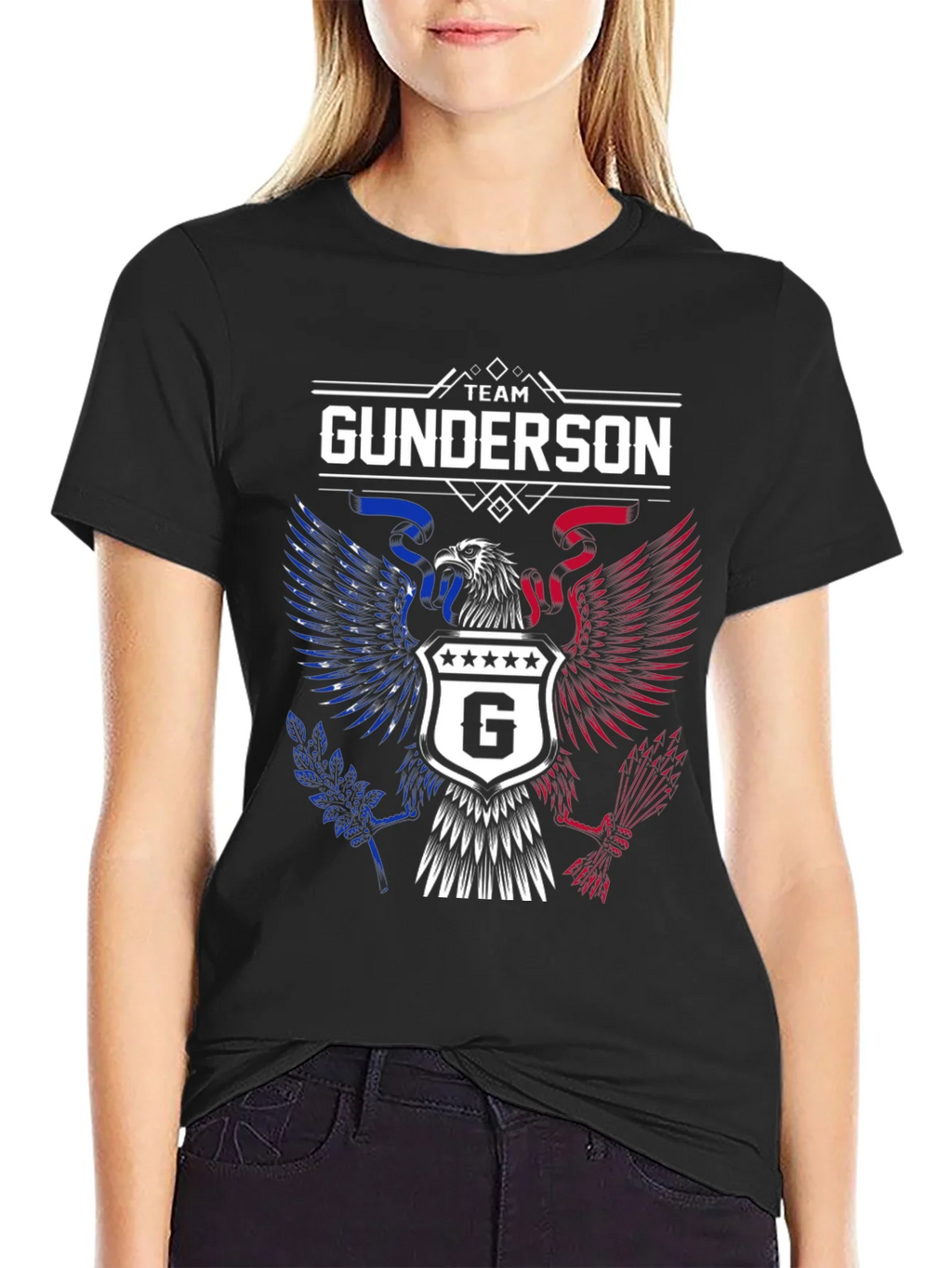 Team Gunderson Patriotic Eagle Graphic T-Shirt product image 2