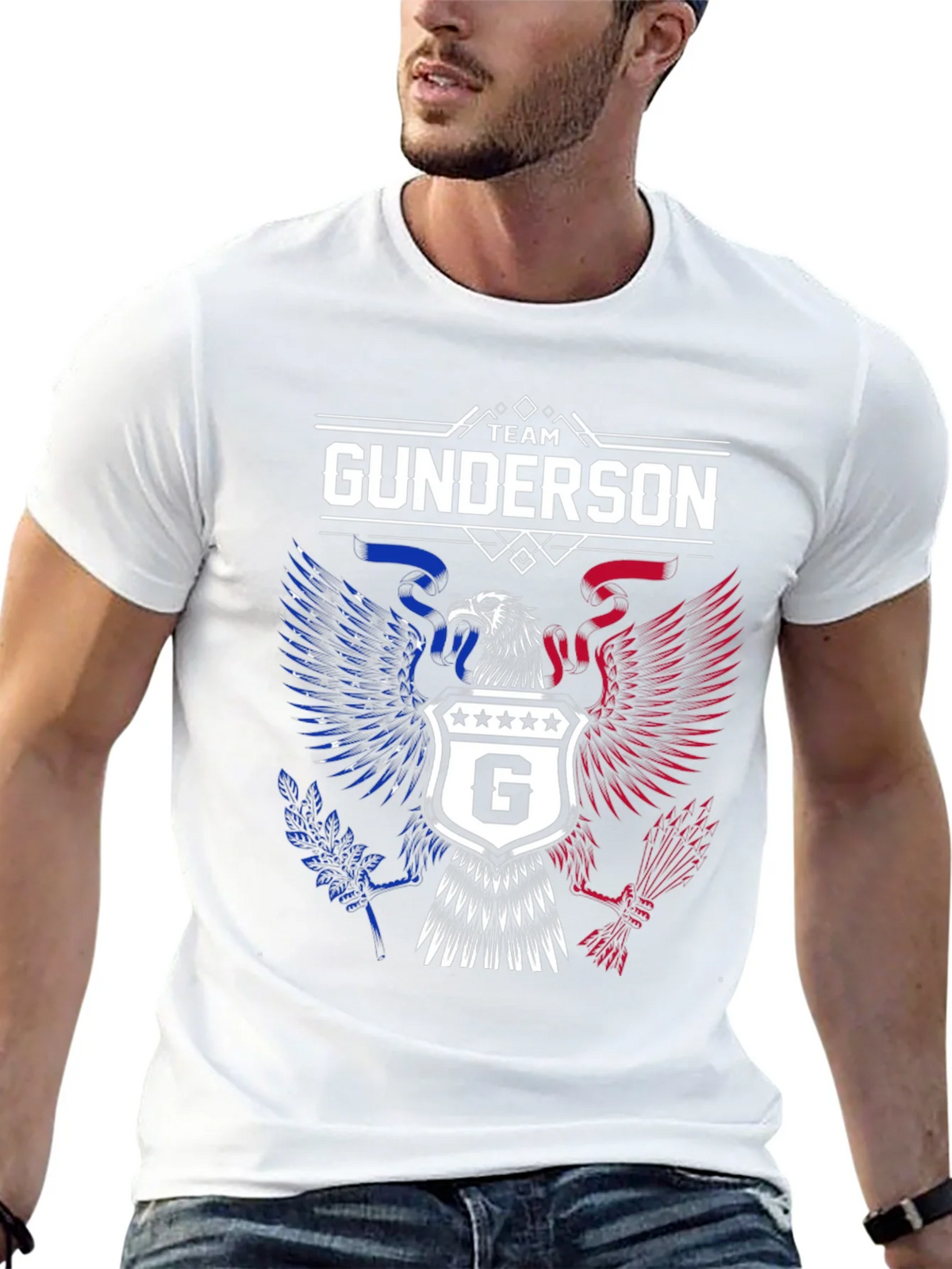 Team Gunderson Patriotic Eagle Graphic T-Shirt product image 9