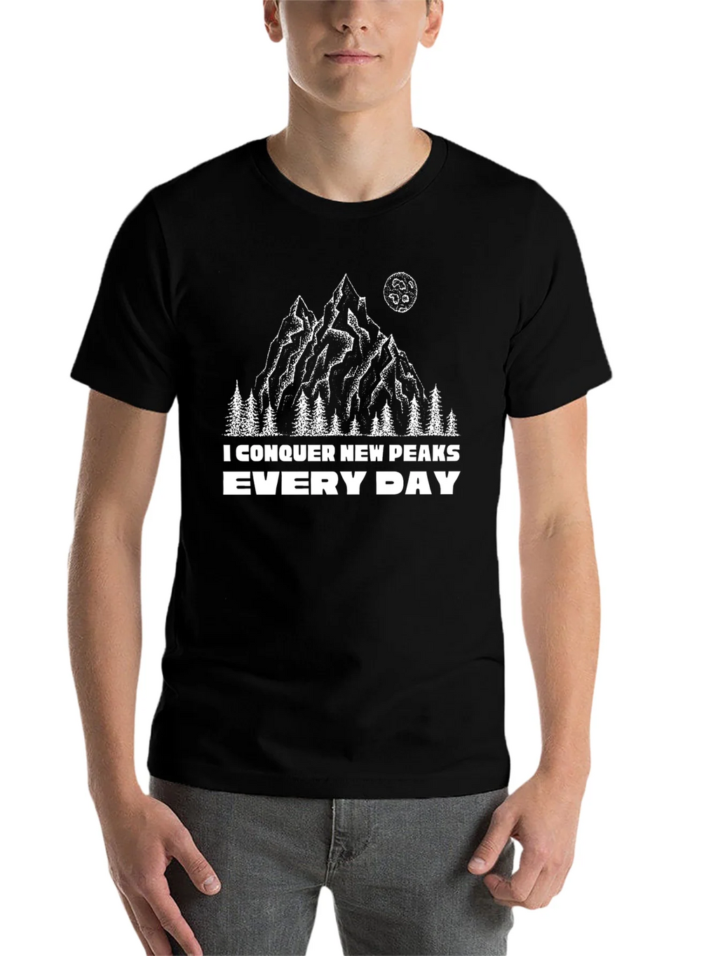 Conquer New Peaks Tee - Mountain Adventure Shirt product image 4