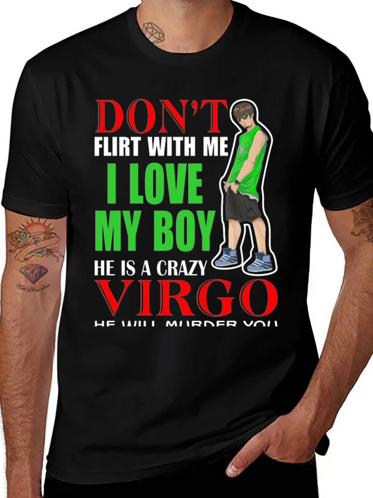 Virgo Boyfriend Graphic T-Shirt product image 1