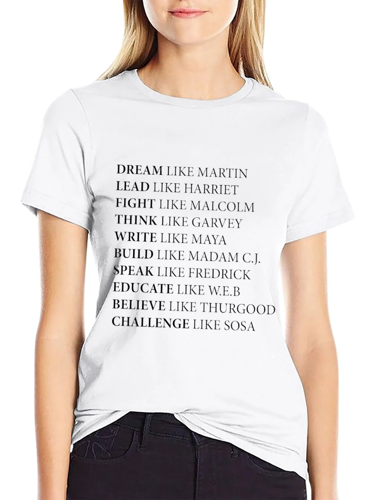 Inspirational Leaders Black T-Shirt product image 8