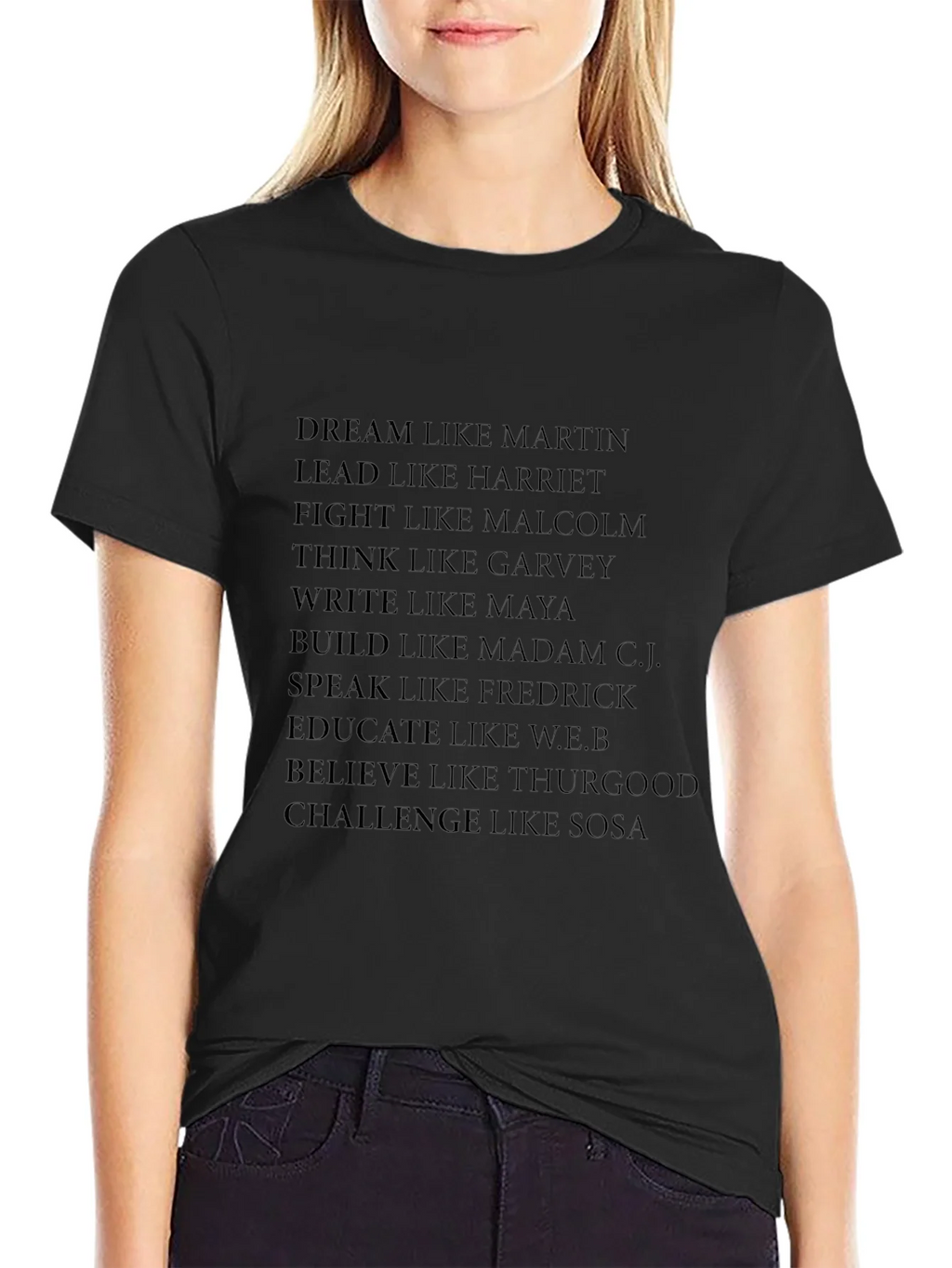 Inspirational Leaders Black T-Shirt product image 2