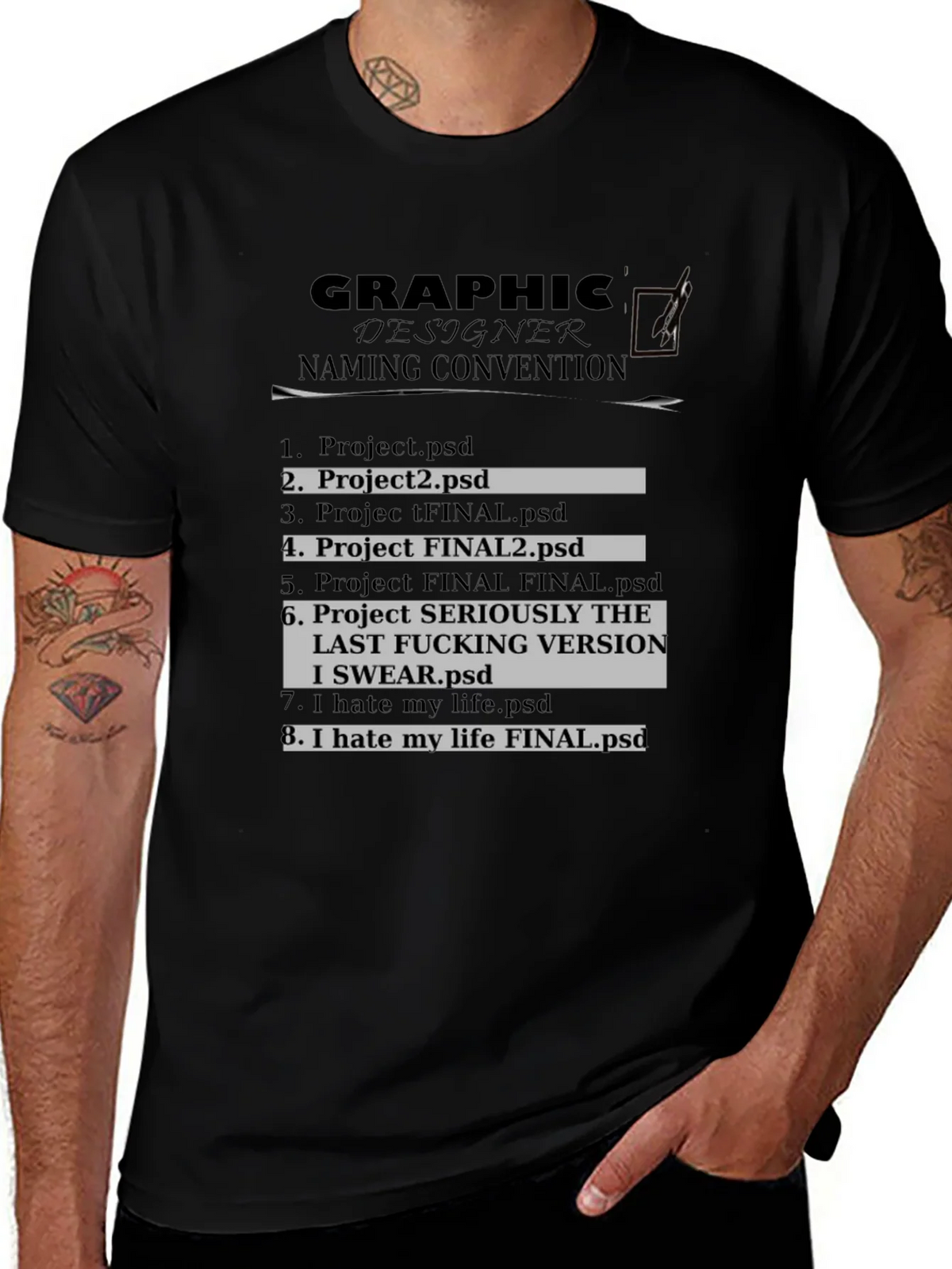 Graphic Designer Naming Convention T-Shirt product image 1