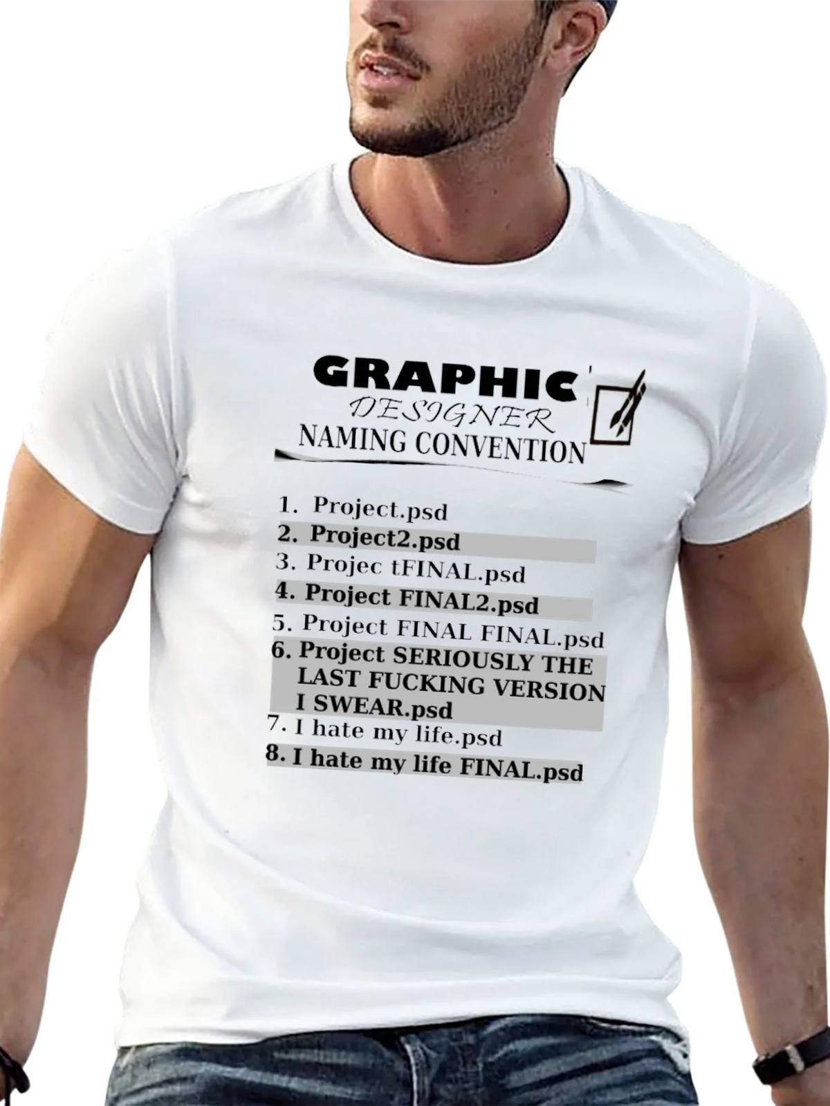 Graphic Designer Naming Convention T-Shirt product image 12