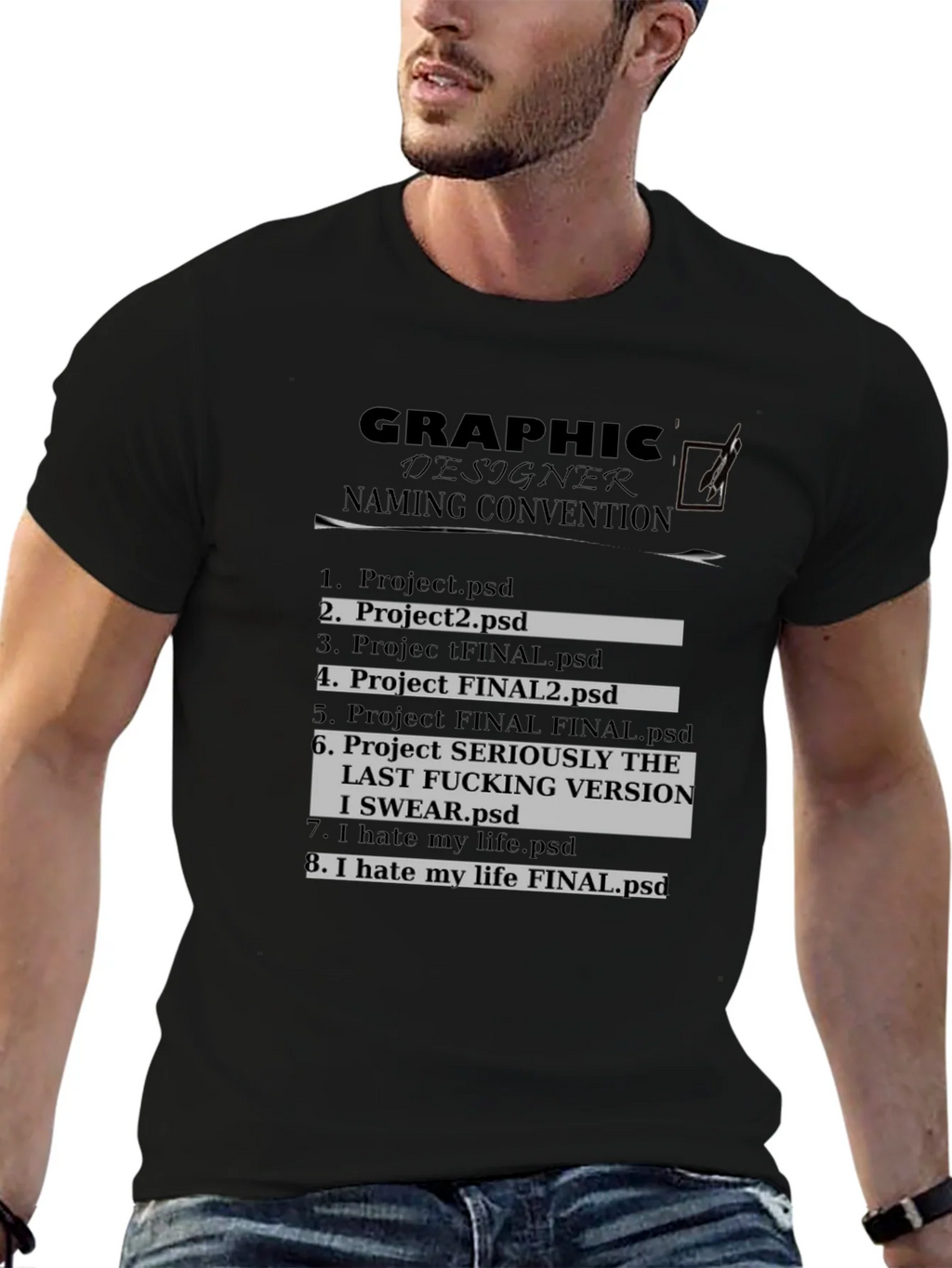 Graphic Designer Naming Convention T-Shirt product image 6