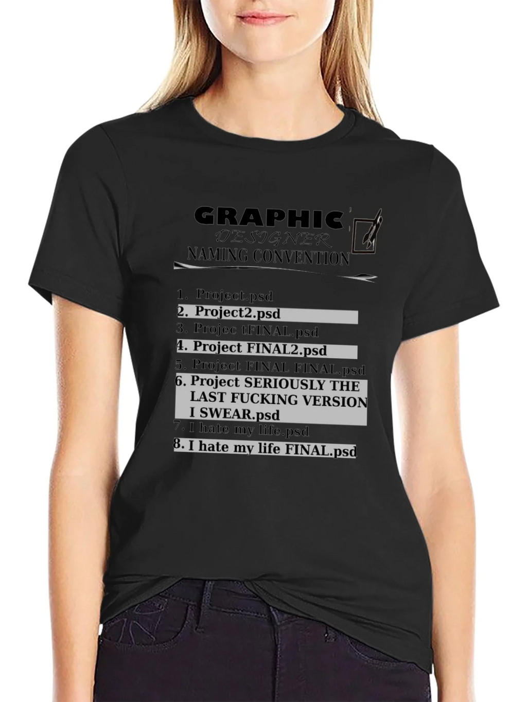 Graphic Designer Naming Convention T-Shirt product image 2