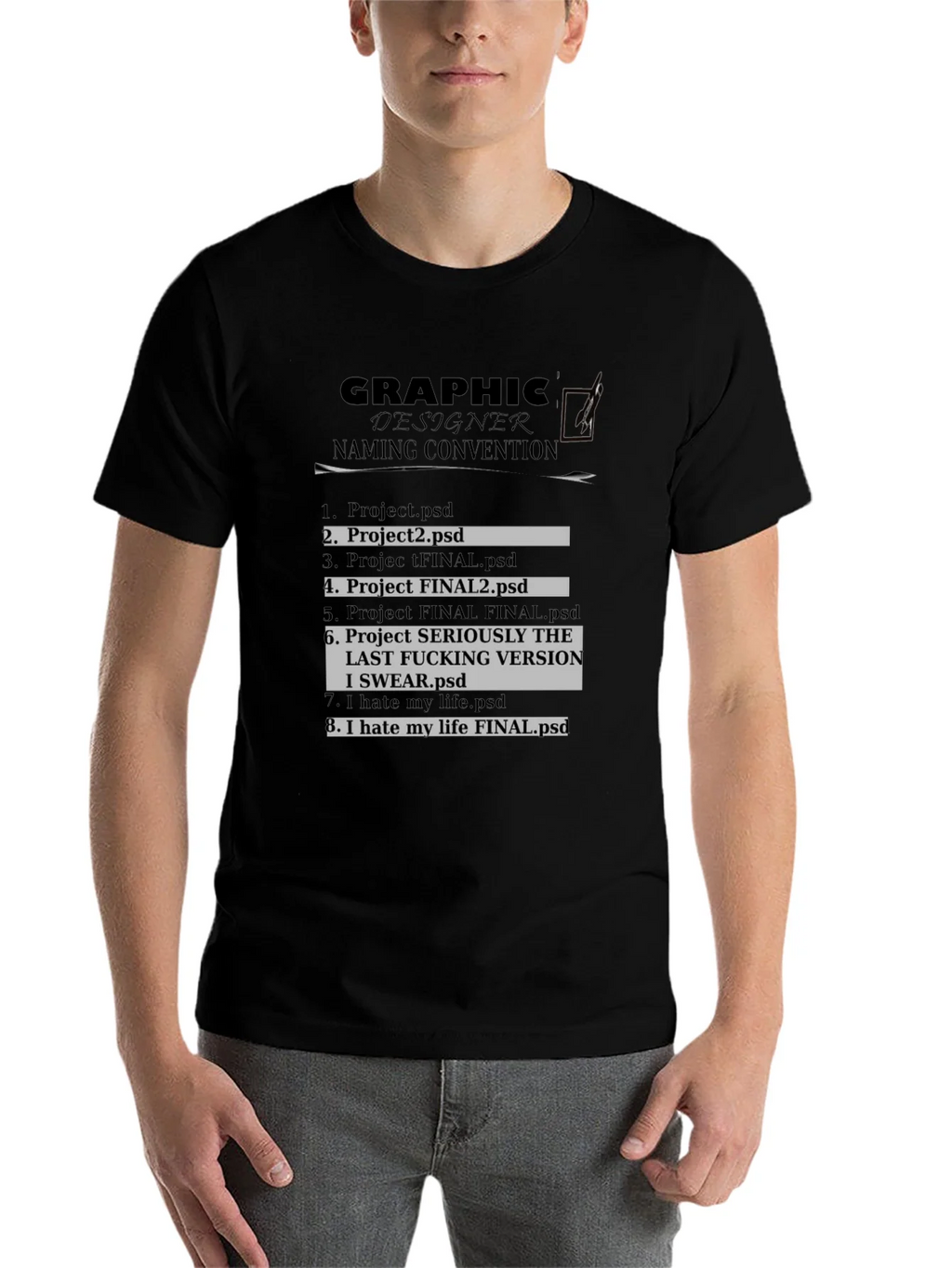 Graphic Designer Naming Convention T-Shirt product image 4