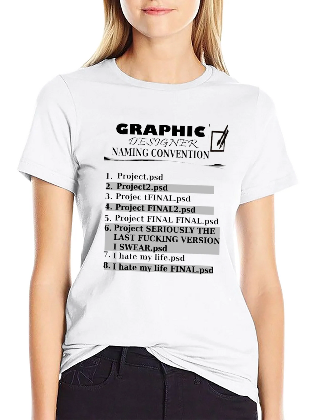 Graphic Designer Naming Convention T-Shirt product image 8