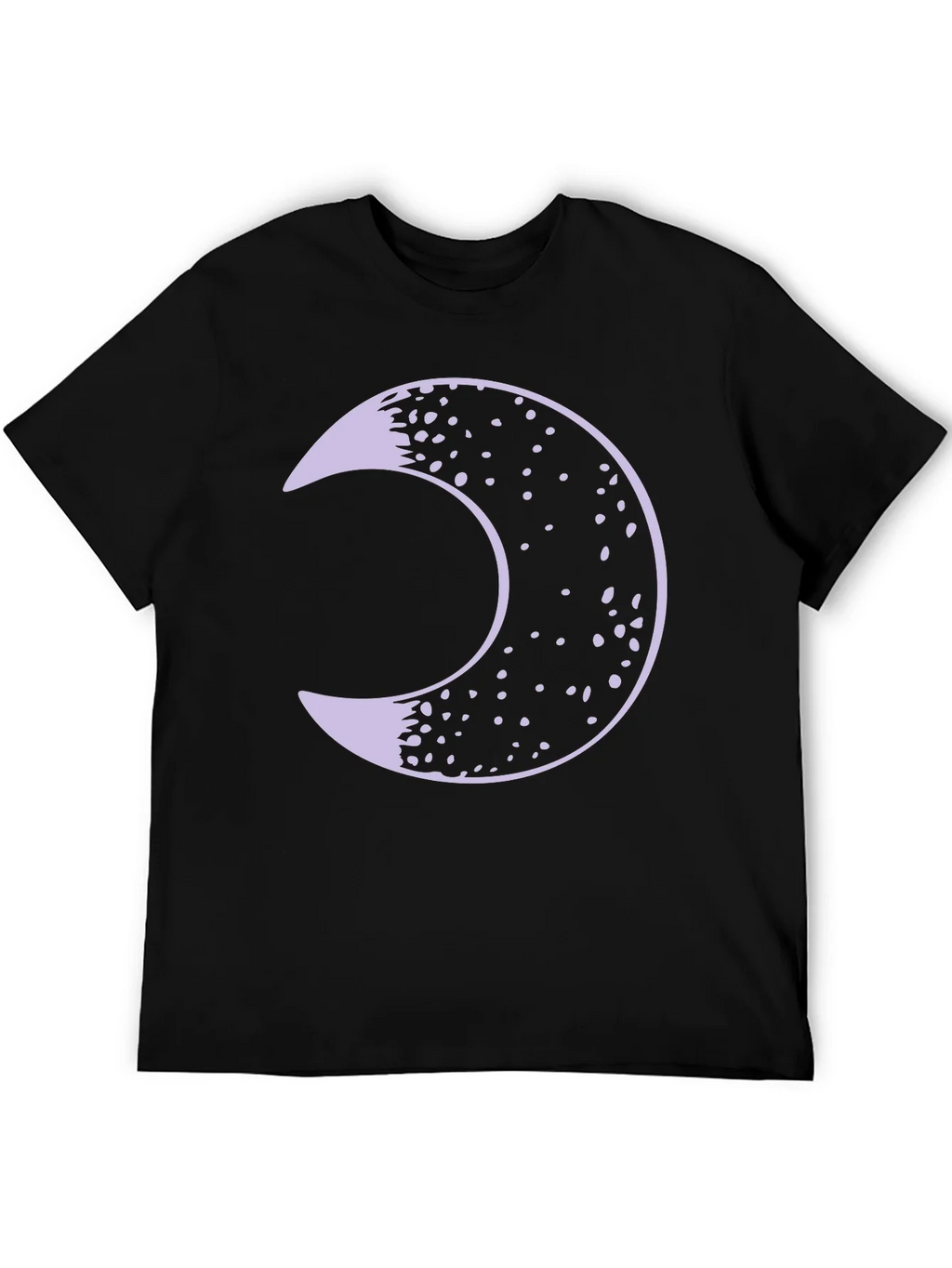 Crescent Moon Graphic Tee - Black Cotton Blend Shirt product image 5