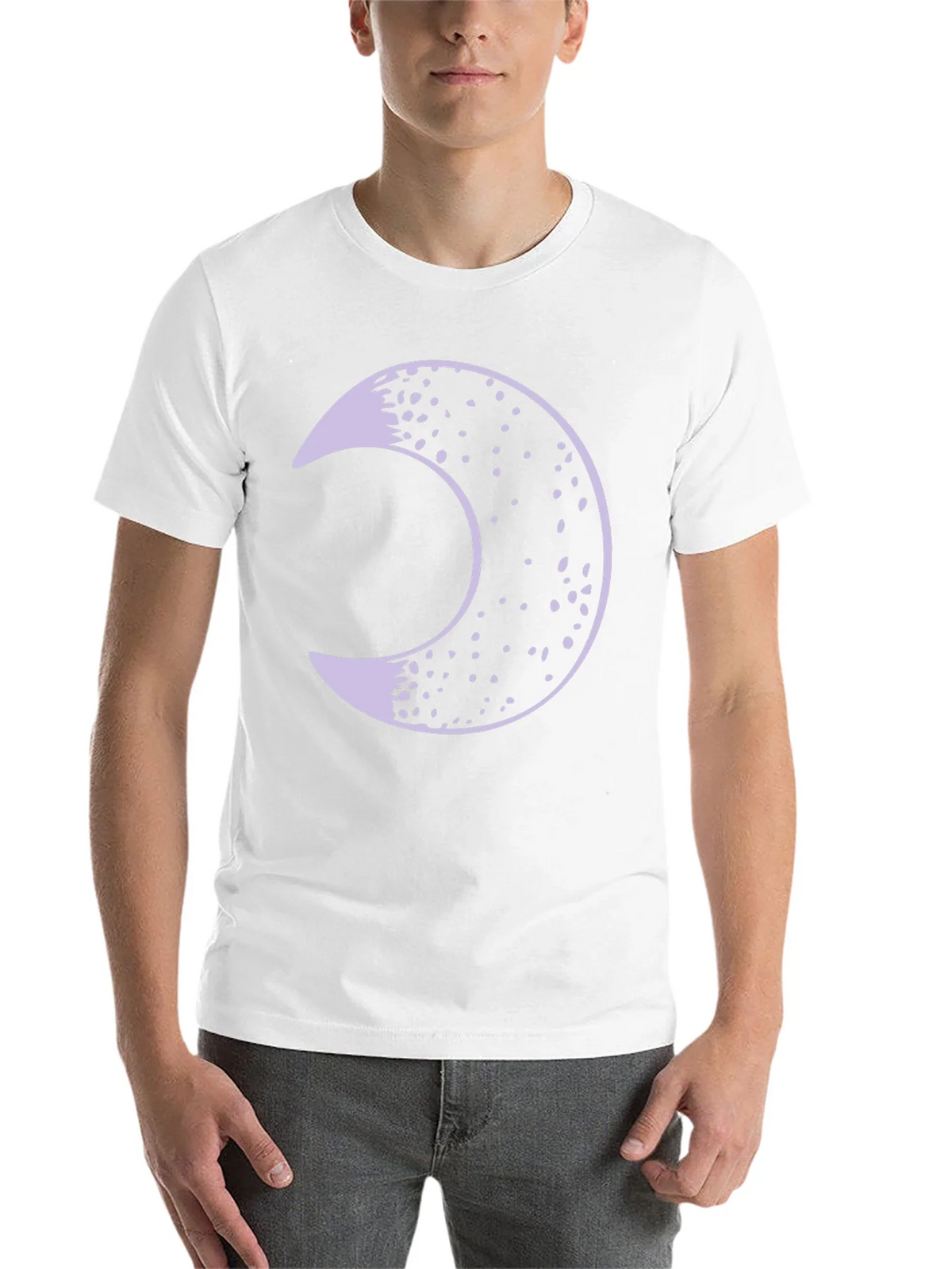 Crescent Moon Graphic Tee - Black Cotton Blend Shirt product image 10