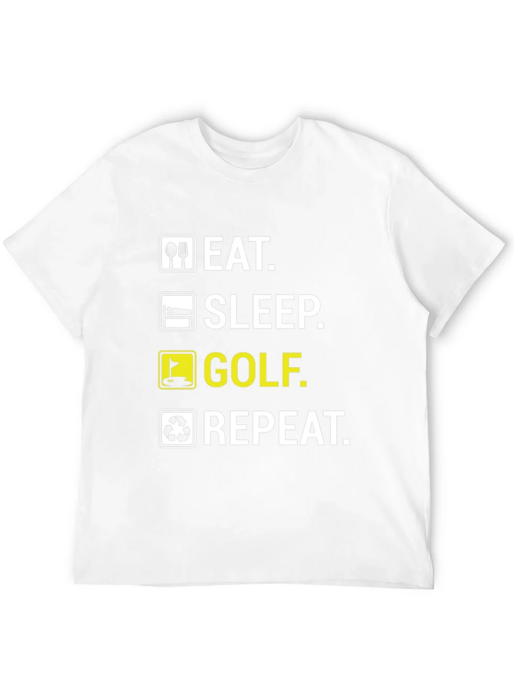 Eat Sleep Golf Repeat Funny T-Shirt product image 11