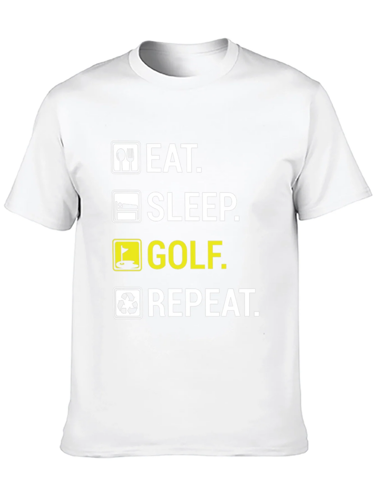 Eat Sleep Golf Repeat Funny T-Shirt product image 9