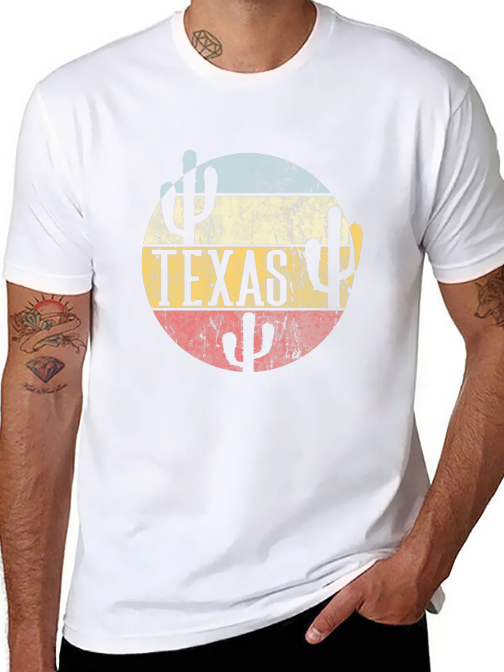 Texas Desert Cactus Graphic T-Shirt product image 7