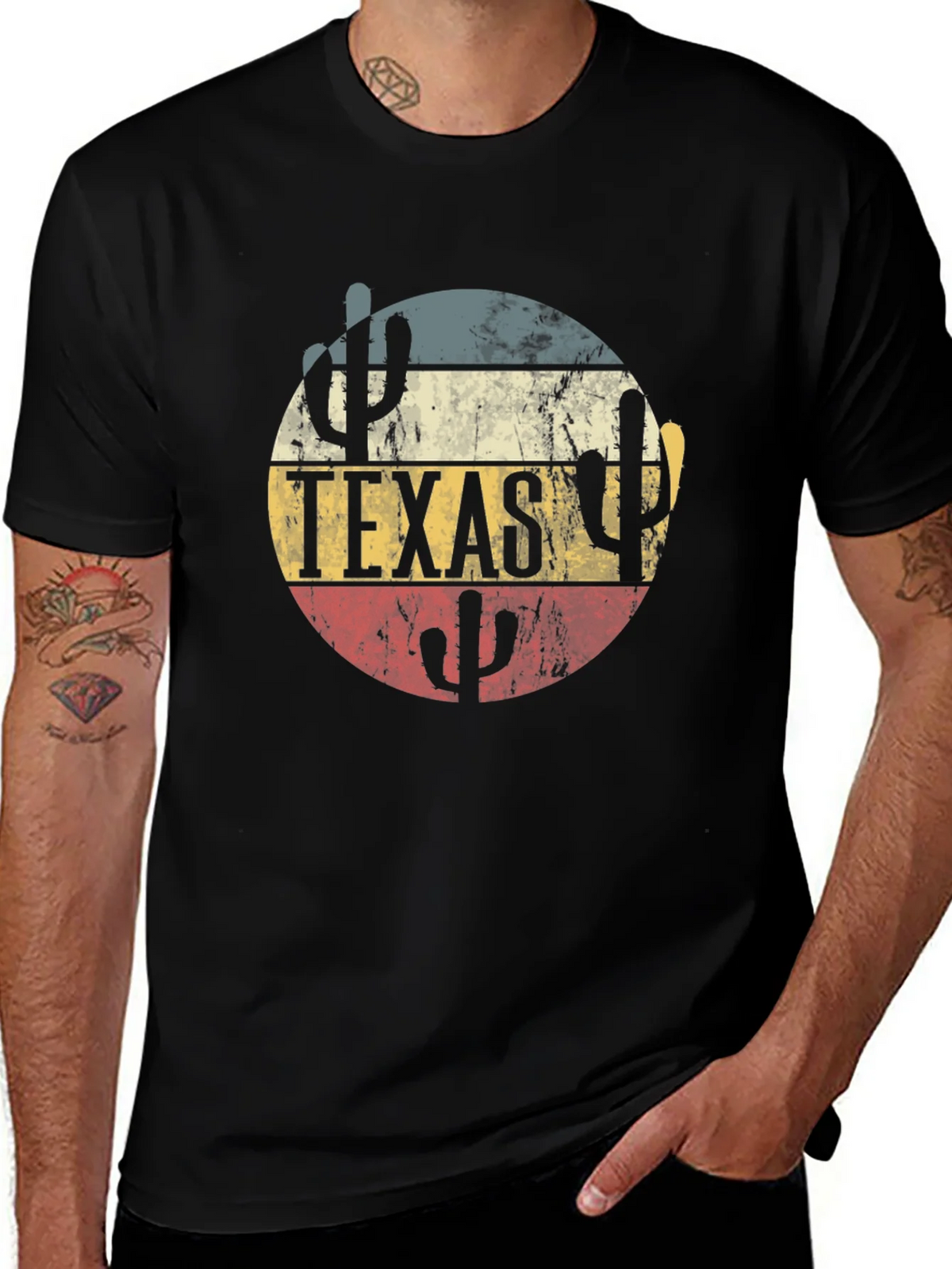 Texas Desert Cactus Graphic T-Shirt product image 1