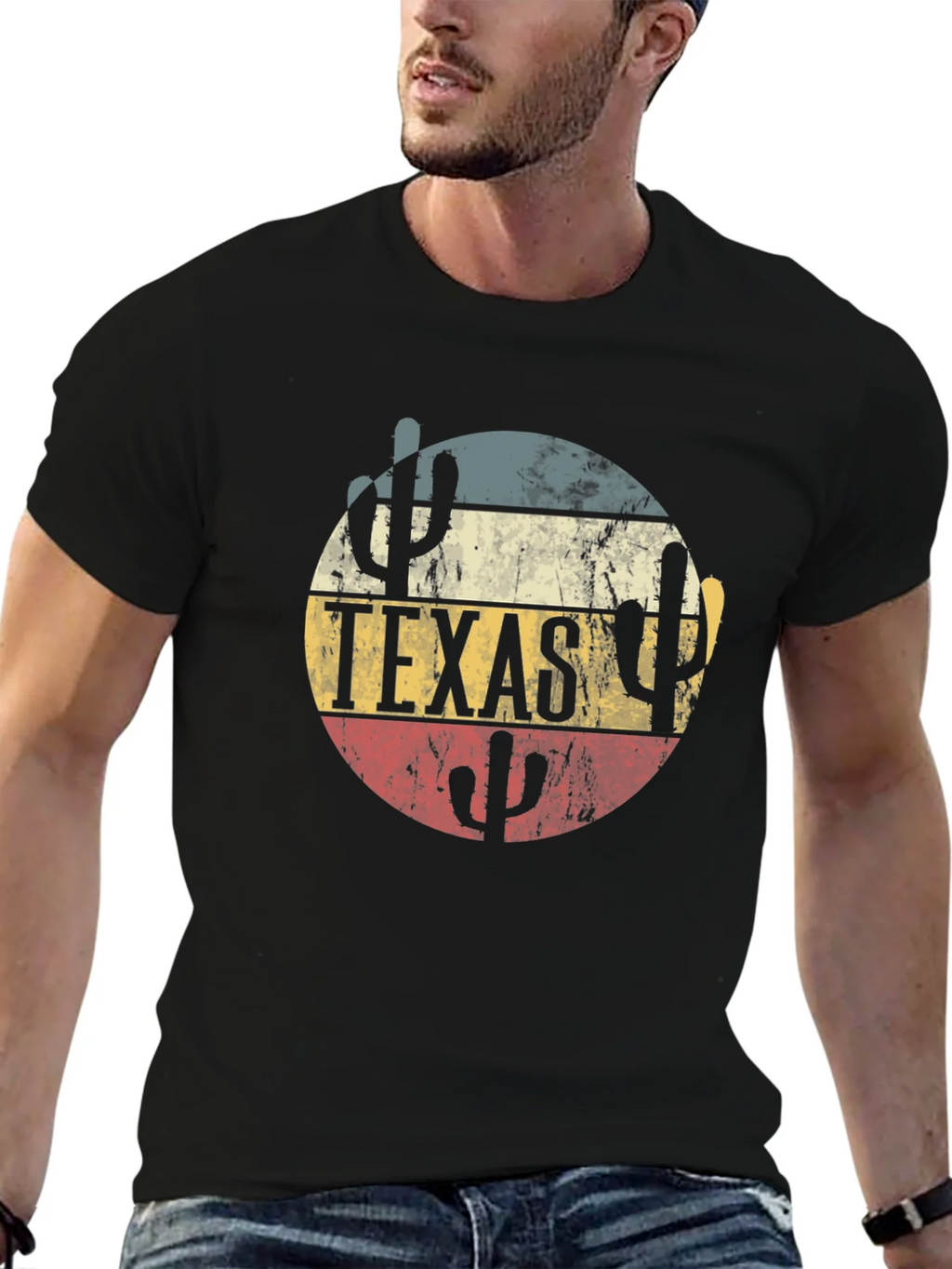 Texas Desert Cactus Graphic T-Shirt product image 6