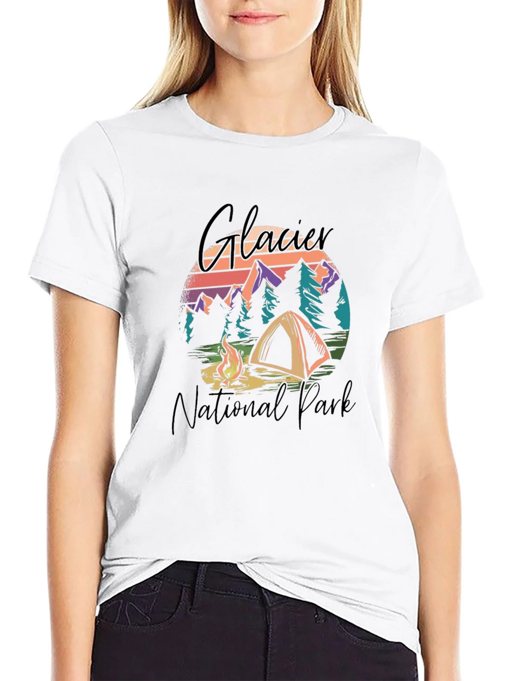 Glacier National Park Camping Graphic Tee product image 8