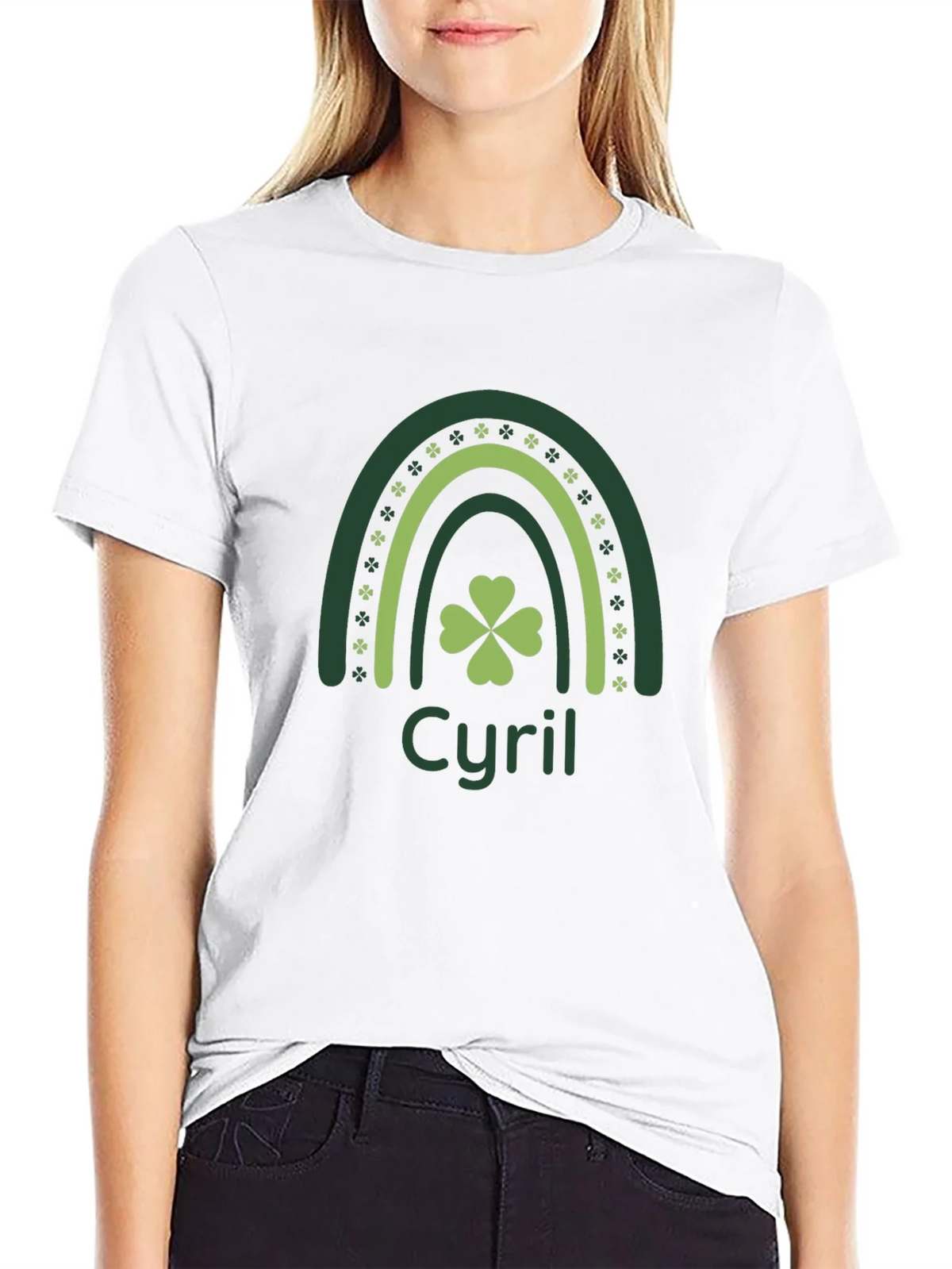 Cyril St. Patricks Day Clover Rainbow Tee product image 8
