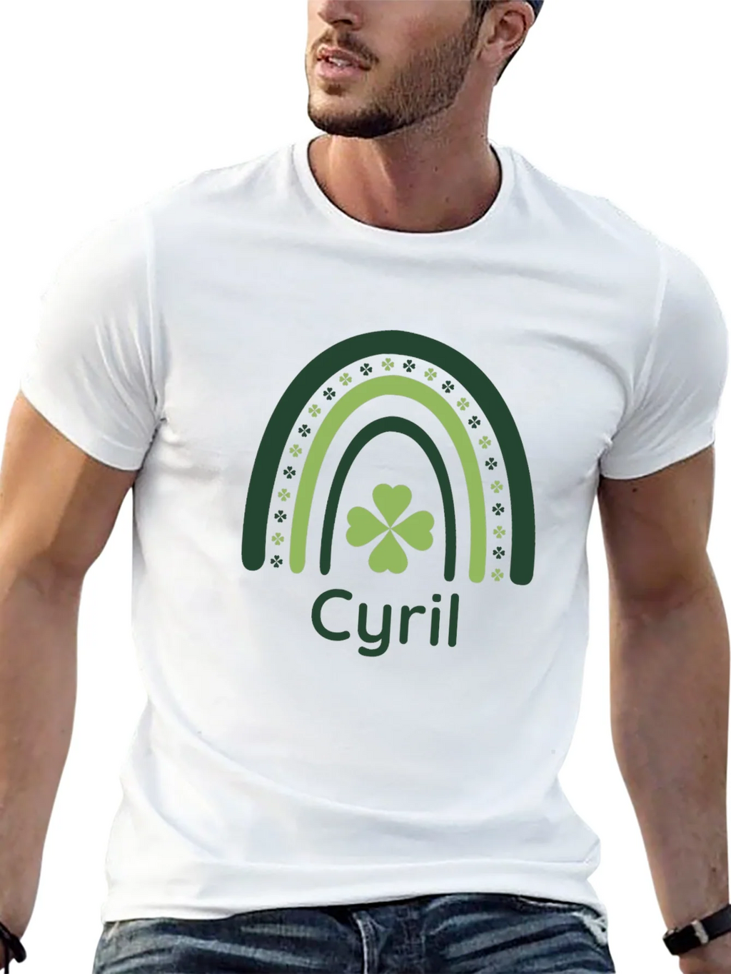 Cyril St. Patricks Day Clover Rainbow Tee product image 12