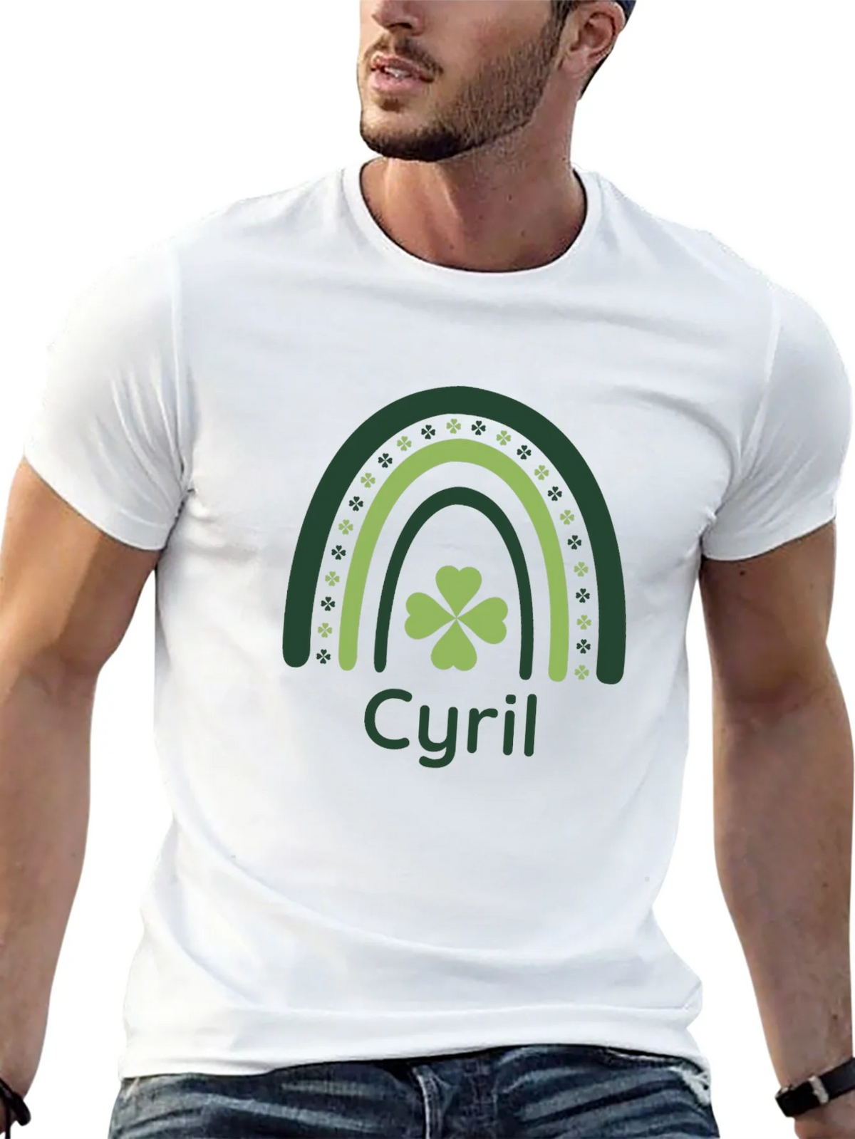 Cyril St. Patricks Day Clover Rainbow Tee product image 12