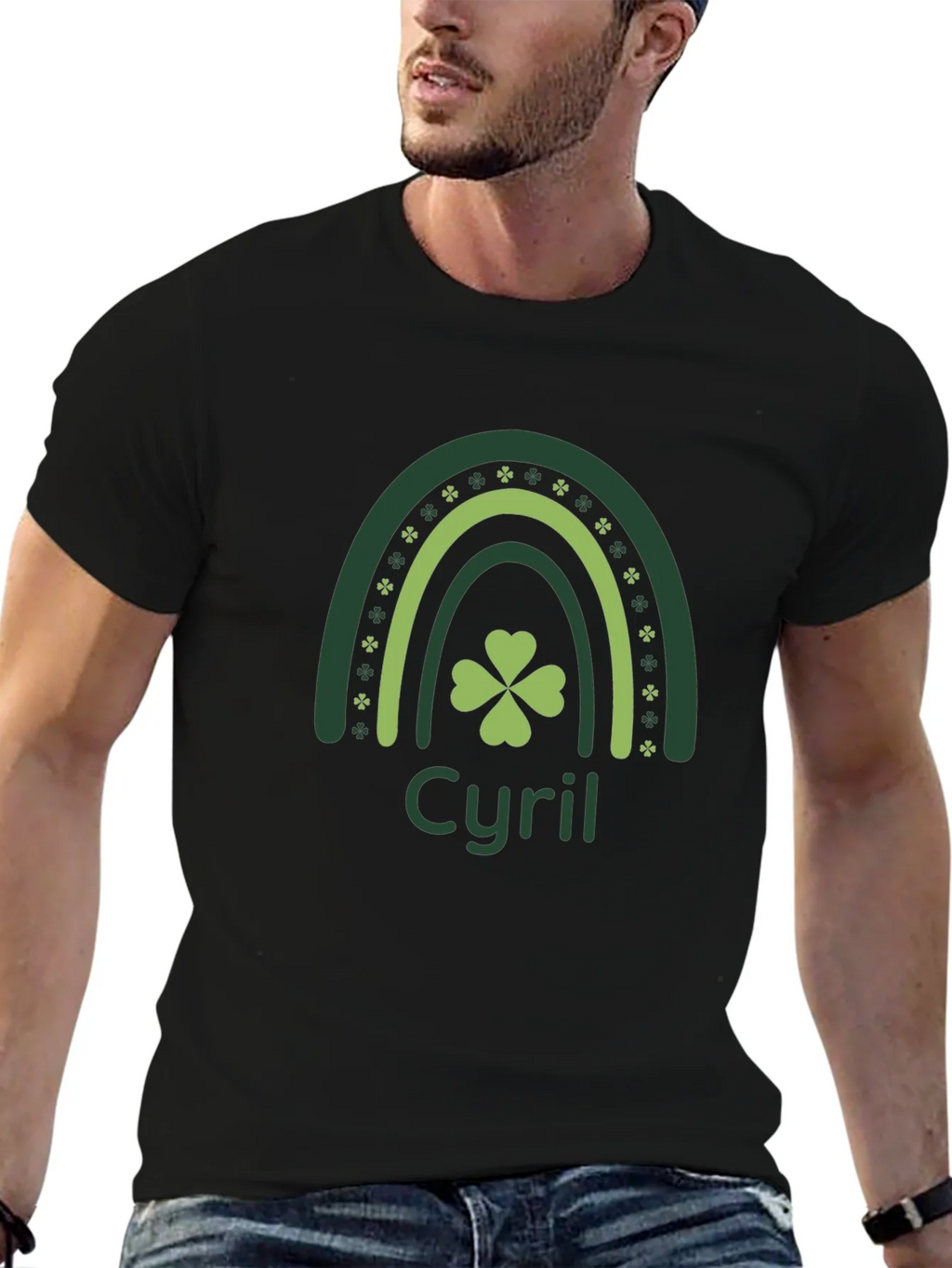Cyril St. Patricks Day Clover Rainbow Tee product image 6