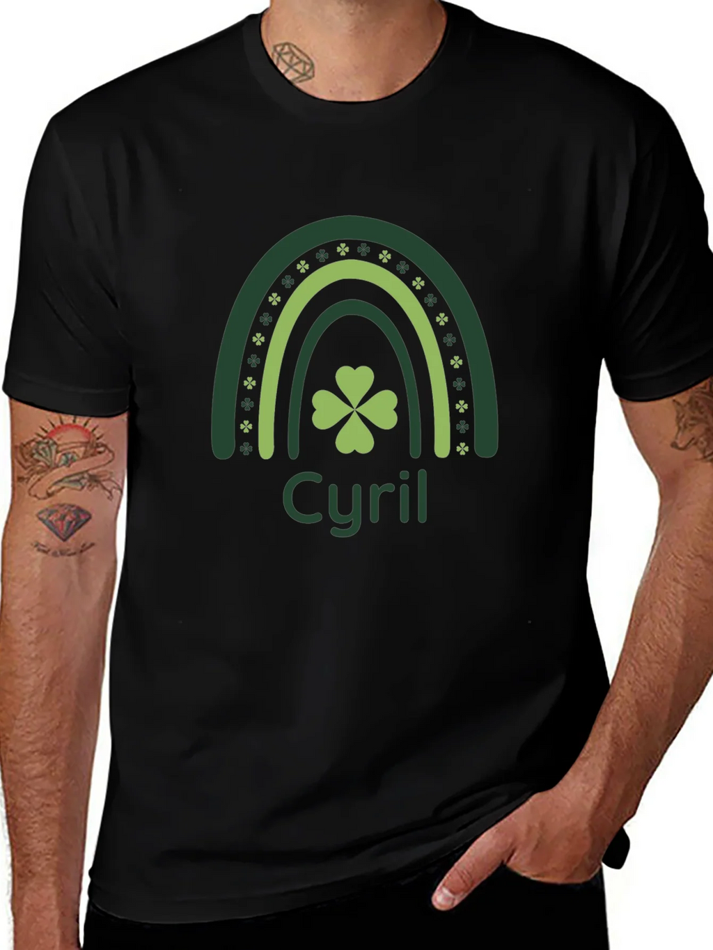 Cyril St. Patricks Day Clover Rainbow Tee product image 1